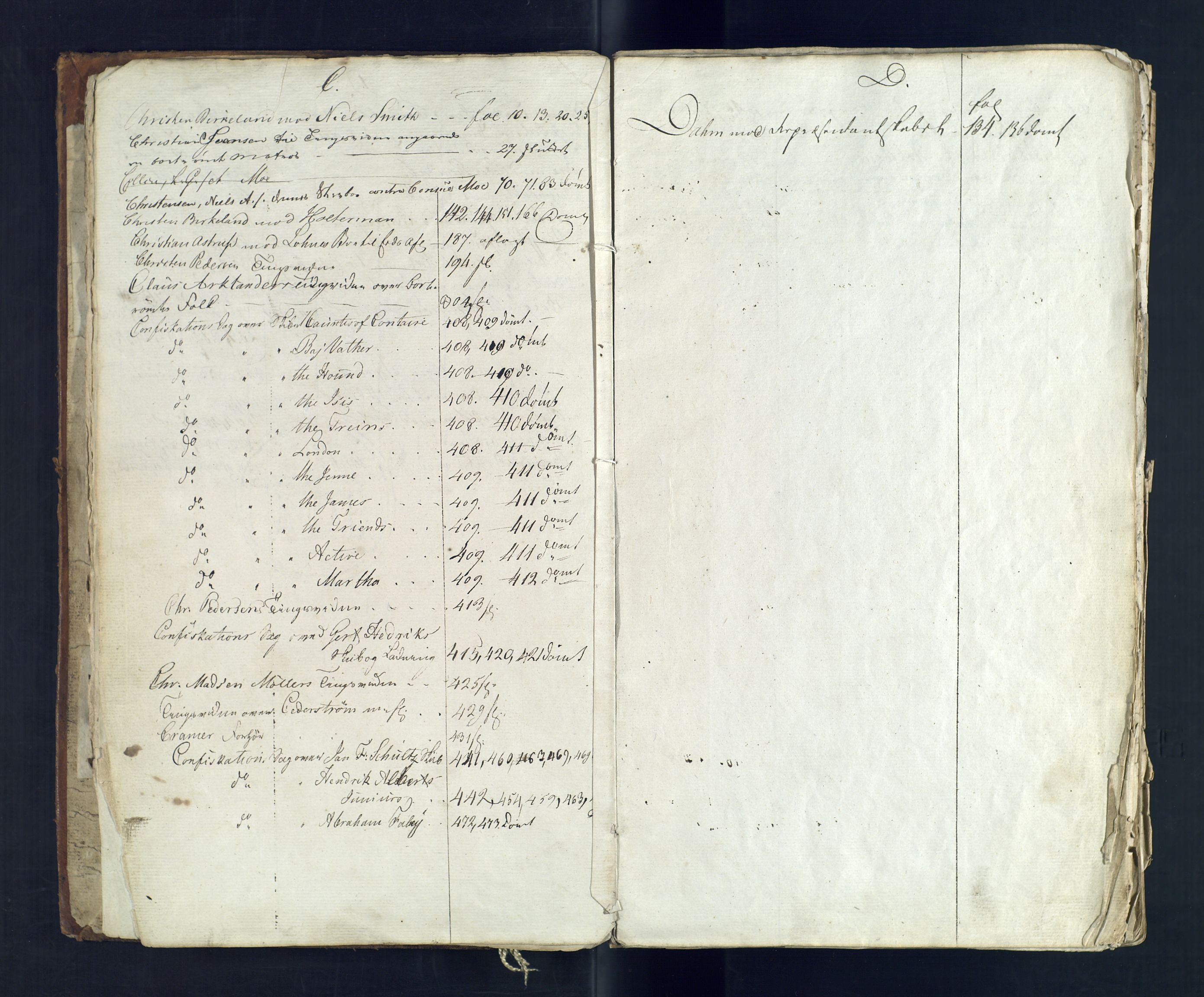 Kristiansand byrett, AV/SAK-1223-0001/F/Fa/L0021: Bytingsprotokoll nr. 19 med register, 1805-1808
