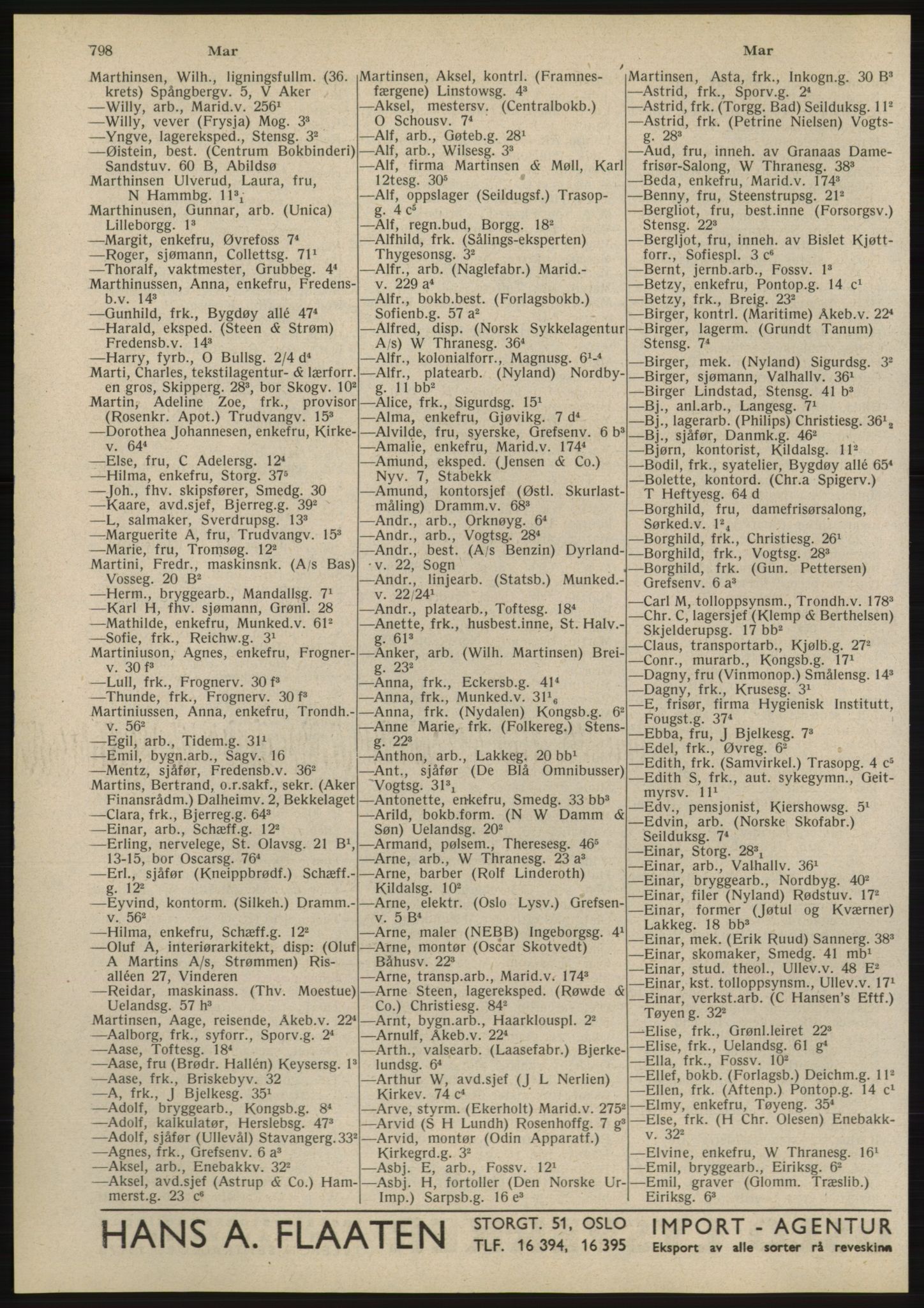 Kristiania/Oslo adressebok, PUBL/-, 1945, s. 794