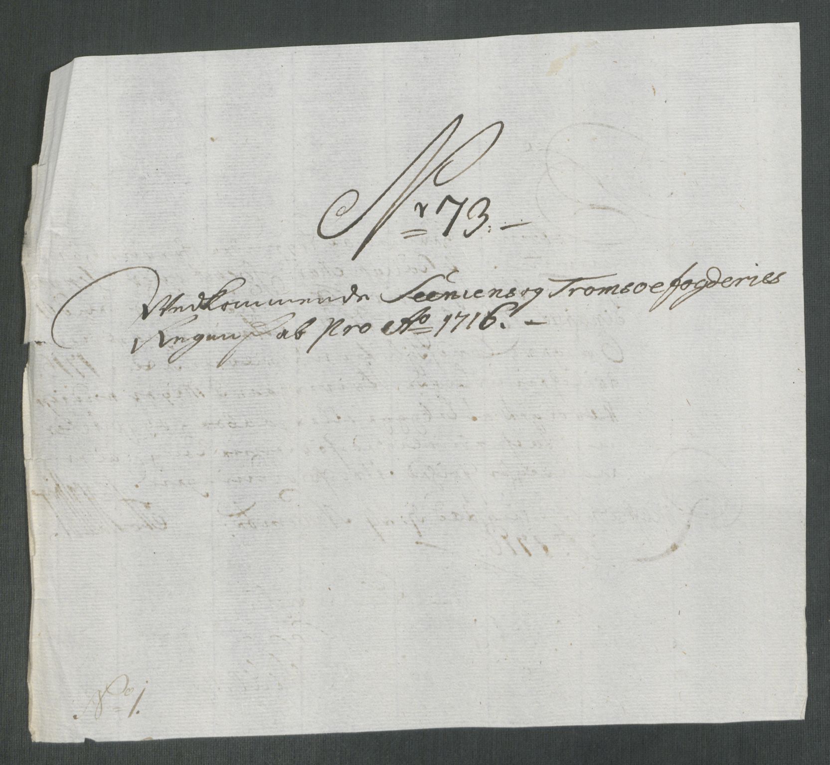 Rentekammeret inntil 1814, Reviderte regnskaper, Fogderegnskap, AV/RA-EA-4092/R68/L4762: Fogderegnskap Senja og Troms, 1716, s. 354