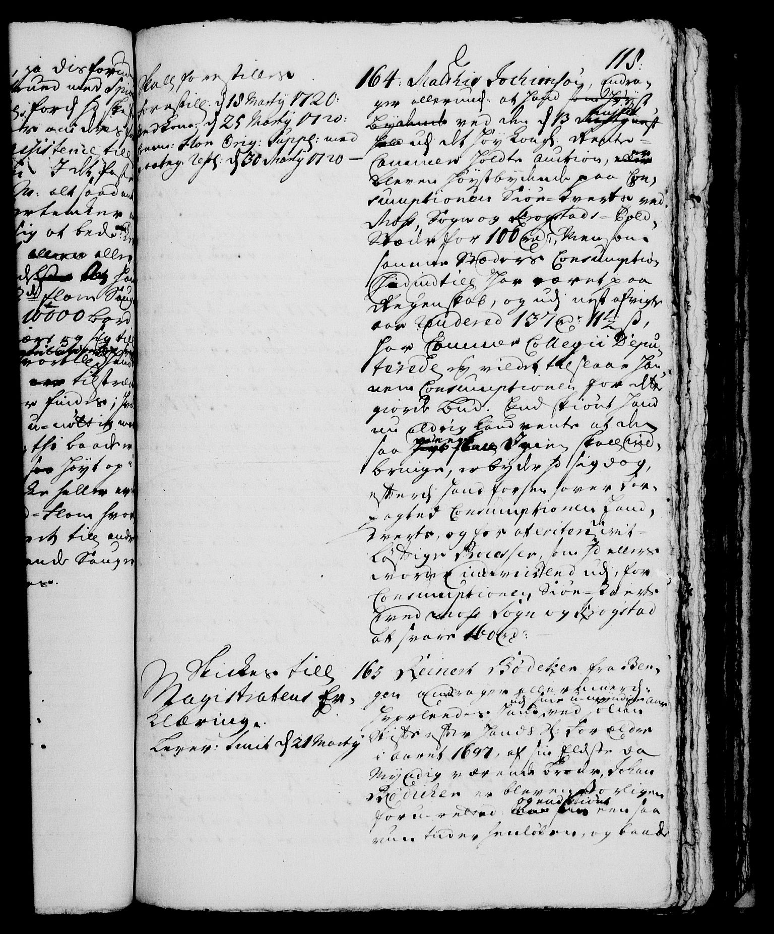 Rentekammeret, Kammerkanselliet, AV/RA-EA-3111/G/Gh/Gha/L0001: Norsk ekstraktmemorialprotokoll, sak. 1-375 (merket RK 53.46), 1720, s. 118