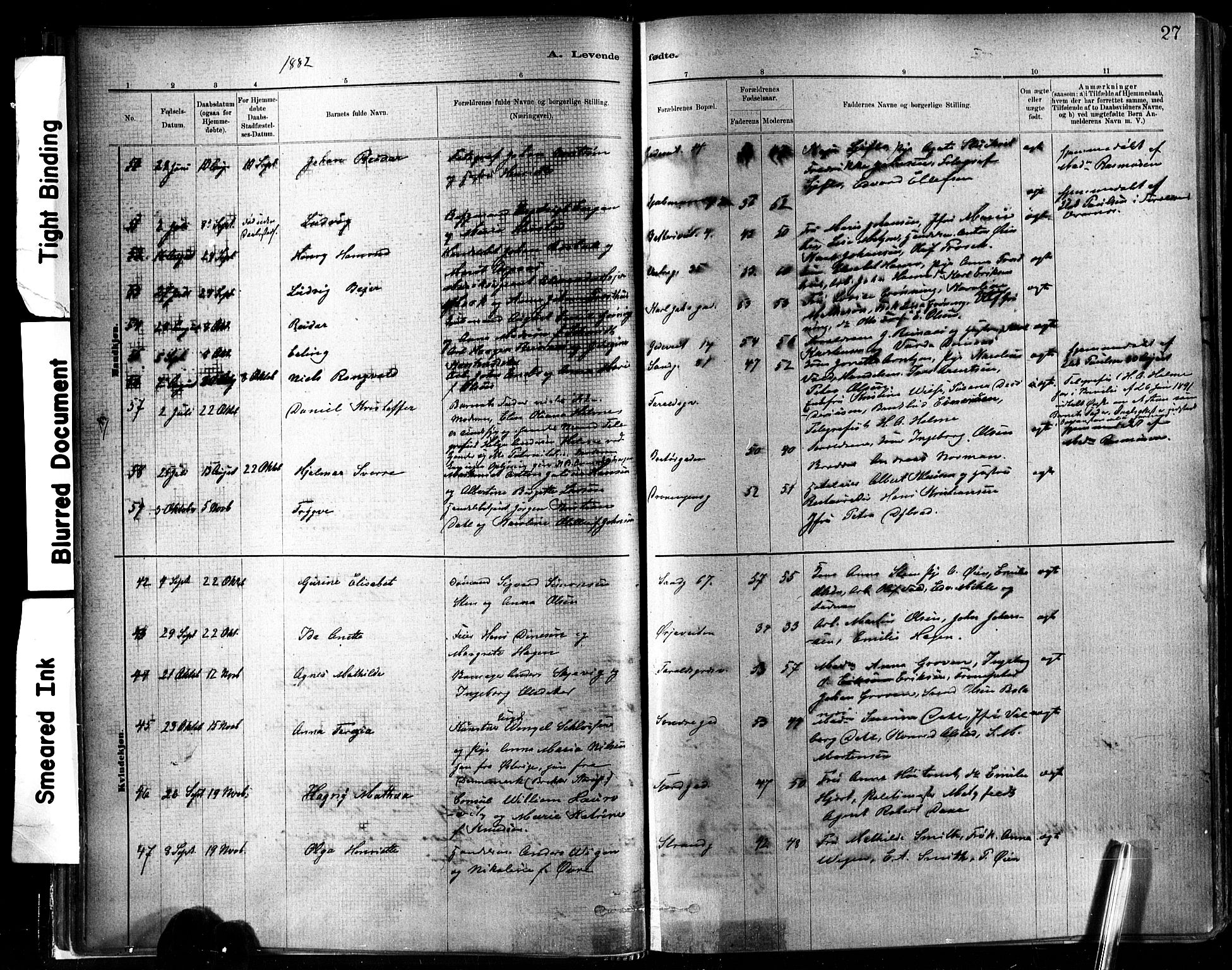 Ministerialprotokoller, klokkerbøker og fødselsregistre - Sør-Trøndelag, SAT/A-1456/602/L0119: Ministerialbok nr. 602A17, 1880-1901, s. 27