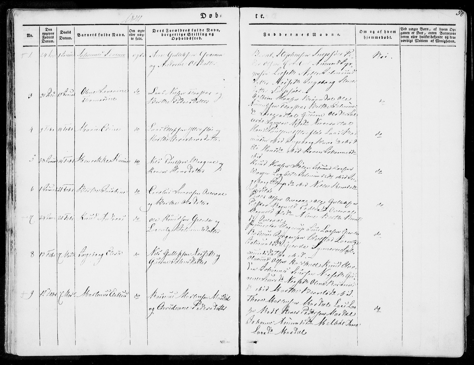 Ministerialprotokoller, klokkerbøker og fødselsregistre - Møre og Romsdal, AV/SAT-A-1454/509/L0104: Ministerialbok nr. 509A02, 1833-1847, s. 50