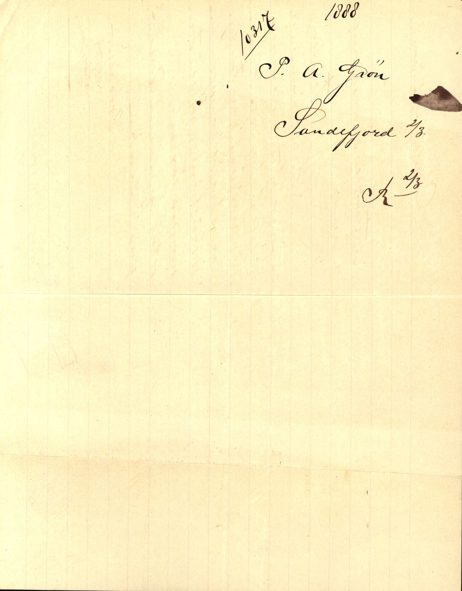 Pa 63 - Østlandske skibsassuranceforening, VEMU/A-1079/G/Ga/L0023/0002: Havaridokumenter / Flora, Frank, Freidig, Sophie, Wilhelmine, 1888, s. 64