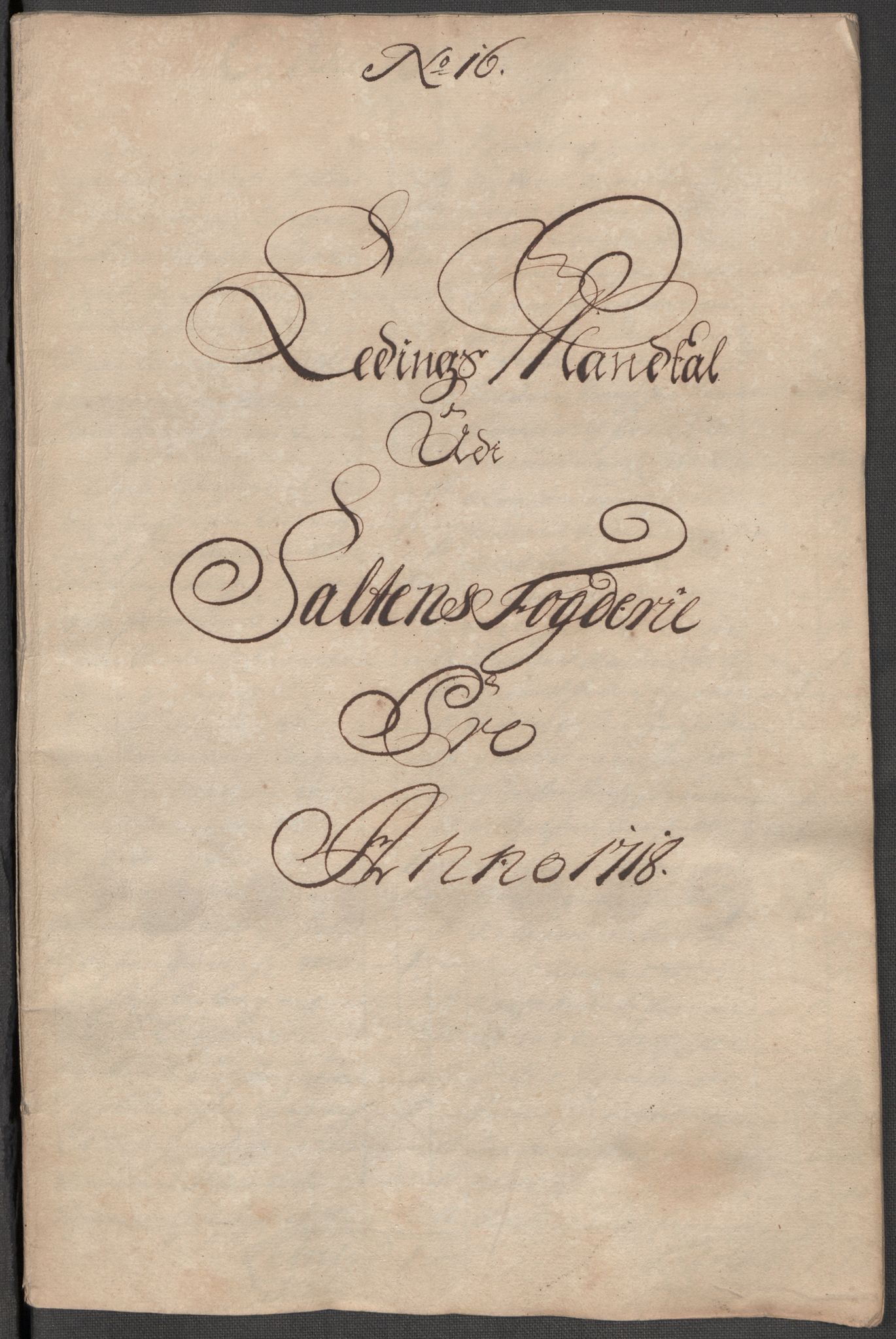 Rentekammeret inntil 1814, Reviderte regnskaper, Fogderegnskap, RA/EA-4092/R66/L4588: Fogderegnskap Salten, 1718, s. 237
