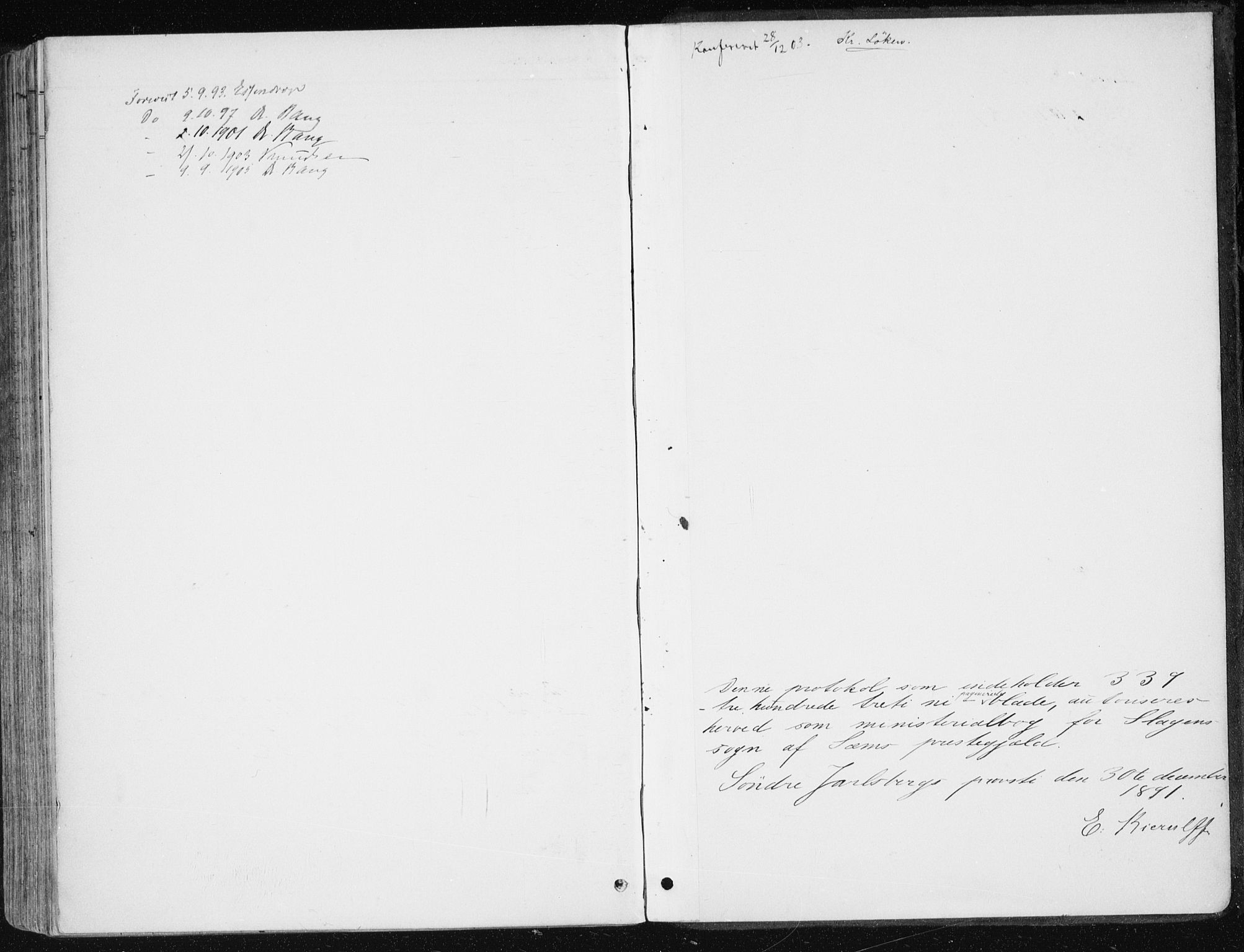 Sem kirkebøker, AV/SAKO-A-5/F/Fb/L0005: Ministerialbok nr. II 5, 1892-1904