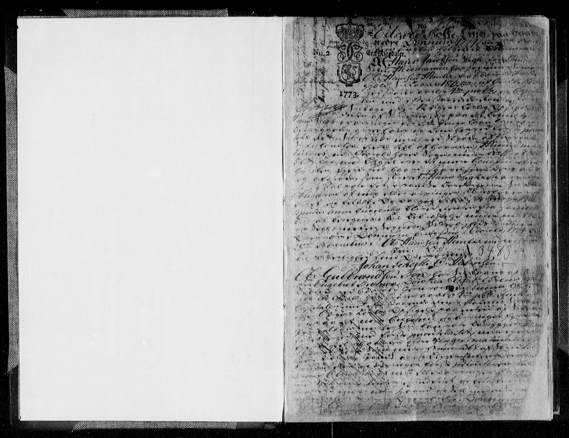 Øvre Romerike sorenskriveri, SAO/A-10649/G/Gb/L0003a: Pantebok nr. 3a, 1774-1779, s. 1