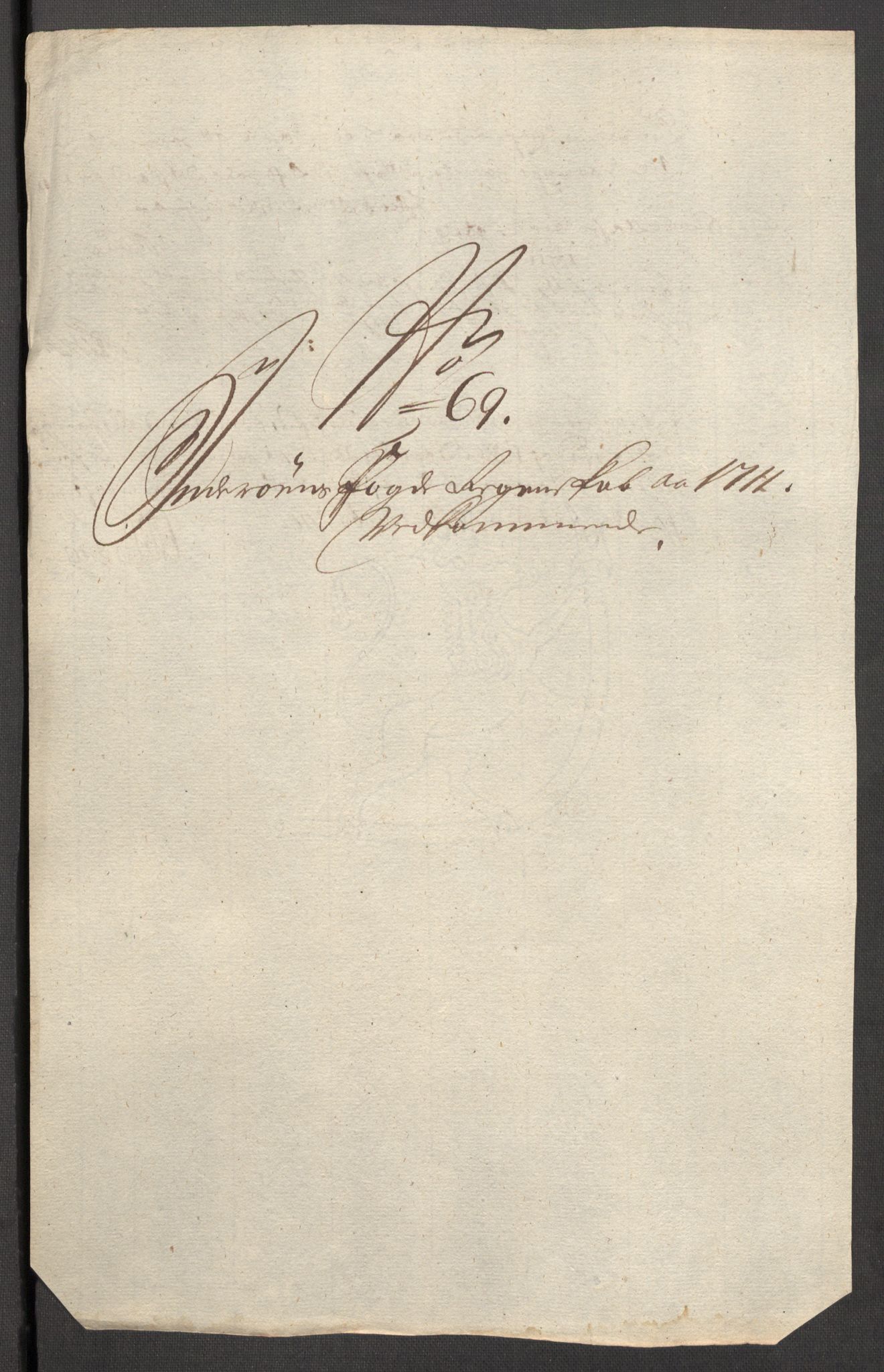 Rentekammeret inntil 1814, Reviderte regnskaper, Fogderegnskap, AV/RA-EA-4092/R63/L4319: Fogderegnskap Inderøy, 1711, s. 396