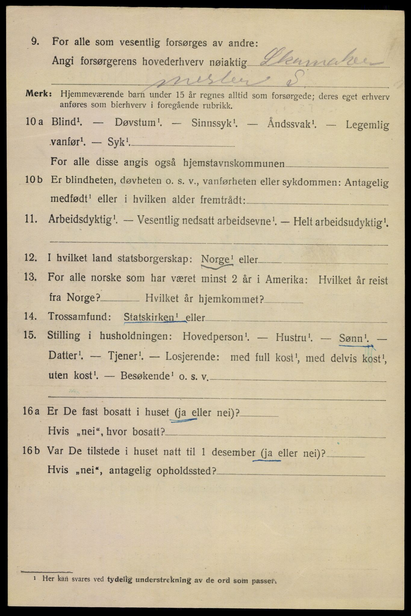 SAKO, Folketelling 1920 for 0801 Kragerø kjøpstad, 1920, s. 4914