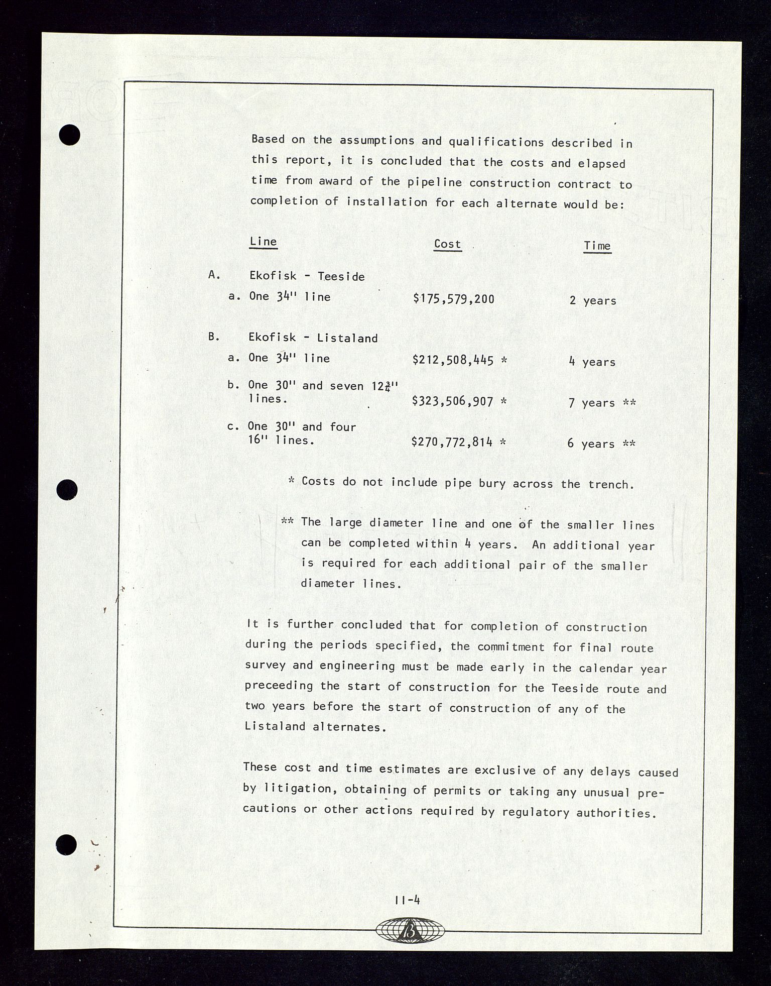 Industridepartementet, Oljekontoret, AV/SAST-A-101348/Dc/L0012: 742 Ekofisk prosjekt, prosjektstudier, div. protokoller ang oljeledning, 1971-1972