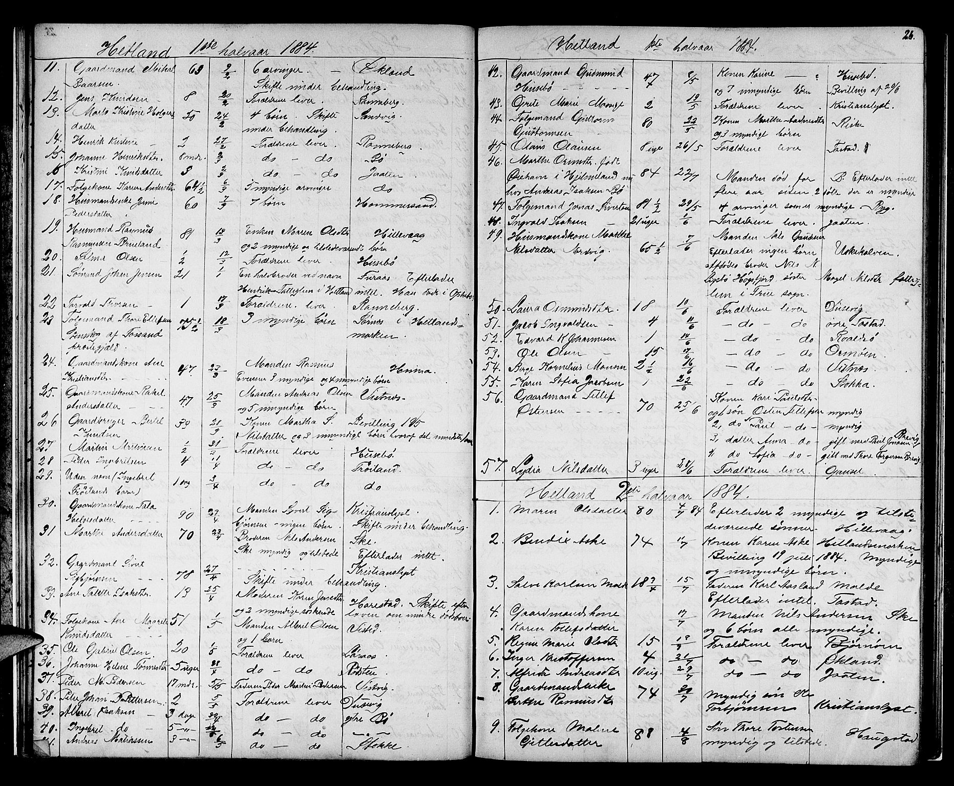 Jæren sorenskriveri, AV/SAST-A-100310/01/5/52/52B/L0001: DØDSFALLPROTOKOLL, 1869-1896, s. 25b-26a