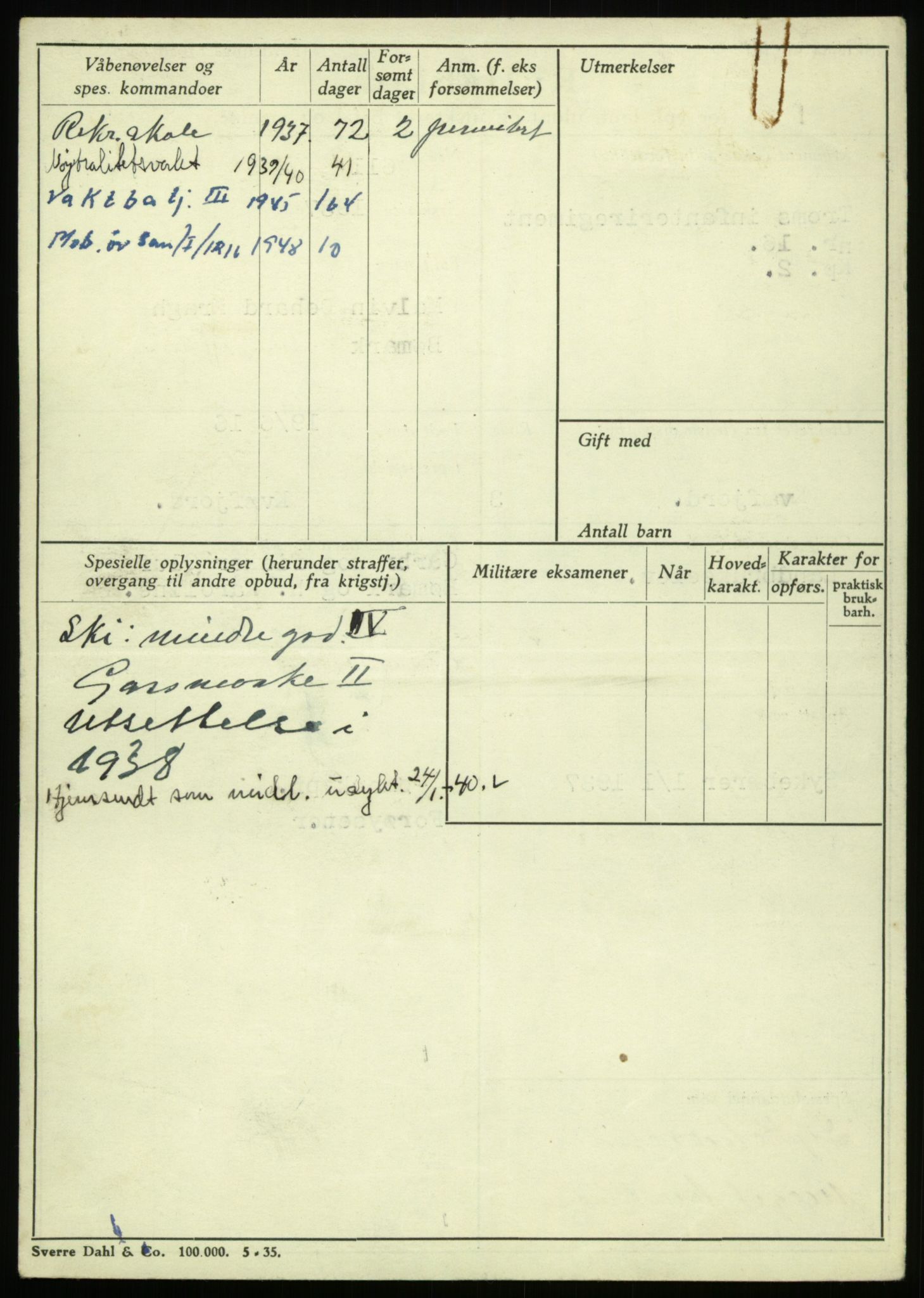 Forsvaret, Troms infanteriregiment nr. 16, AV/RA-RAFA-3146/P/Pa/L0021: Rulleblad for regimentets menige mannskaper, årsklasse 1937, 1937, s. 98