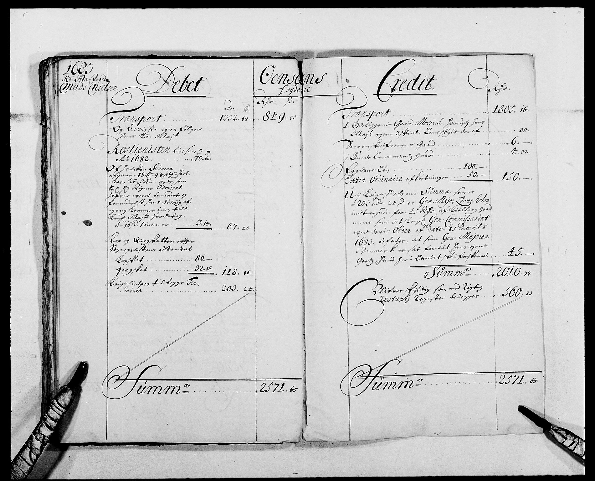 Rentekammeret inntil 1814, Reviderte regnskaper, Fogderegnskap, AV/RA-EA-4092/R03/L0113: Fogderegnskap Onsøy, Tune, Veme og Åbygge fogderi, 1681-1683, s. 39