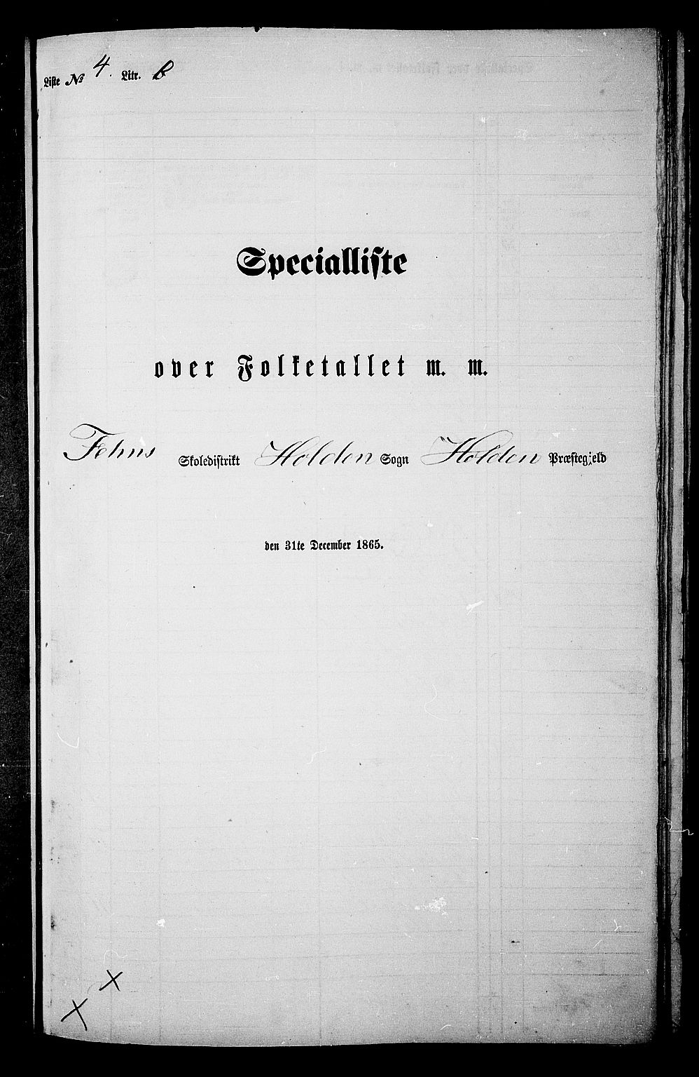 RA, Folketelling 1865 for 0819P Holla prestegjeld, 1865, s. 86