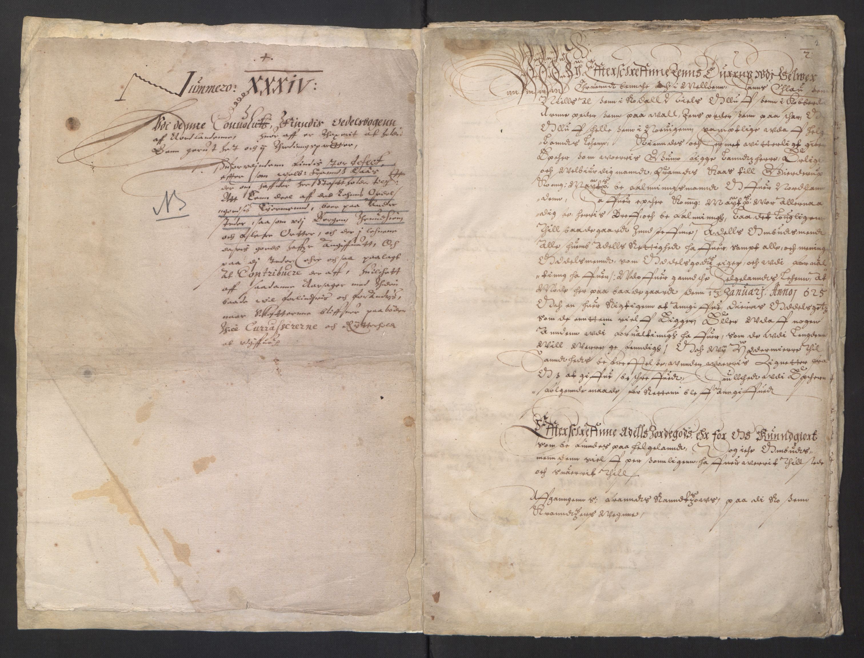 Stattholderembetet 1572-1771, RA/EA-2870/Ek/L0013/0002: Jordebøker til utlikning av rosstjeneste 1624-1626: / Adels- og odelsjordebok for de nordlandske len, 1625, s. 4
