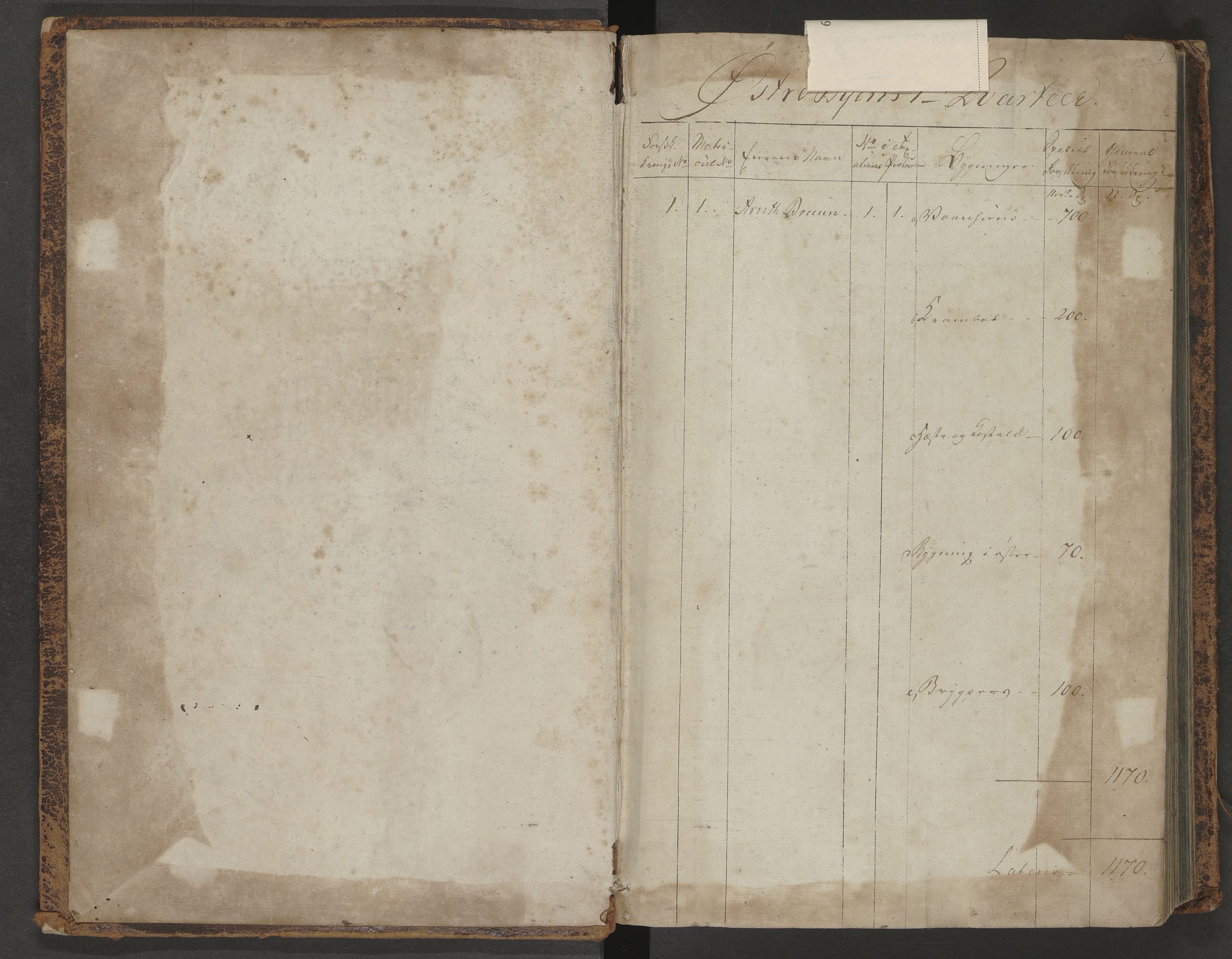 Norges Brannkasse Kristiansand, AV/SAK-2241-0030/F/Fa/L0015: Brannforsikringsprotokoll etter matrikkelnummer, 1817-1828