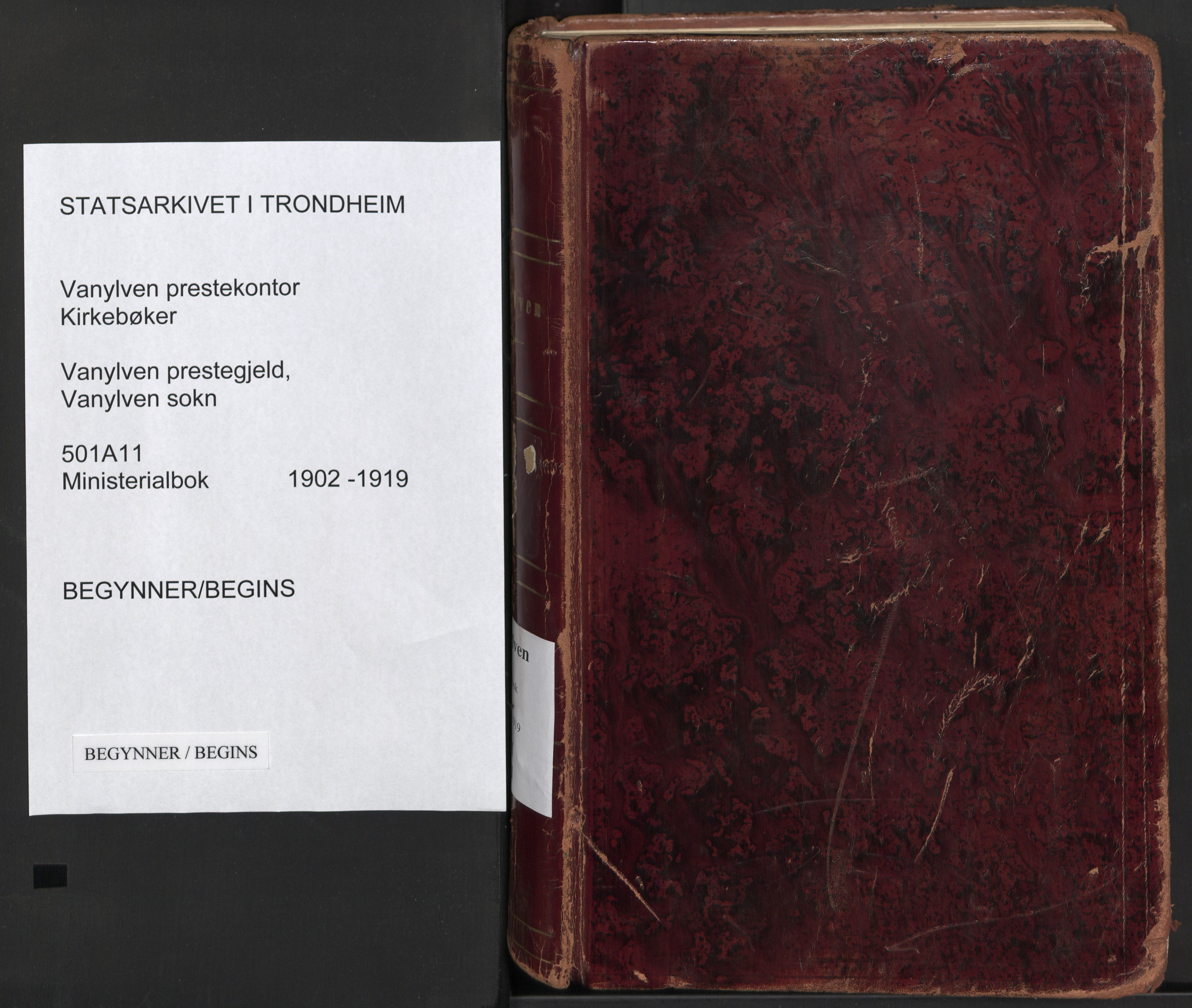 Ministerialprotokoller, klokkerbøker og fødselsregistre - Møre og Romsdal, SAT/A-1454/501/L0011: Ministerialbok nr. 501A11, 1902-1919