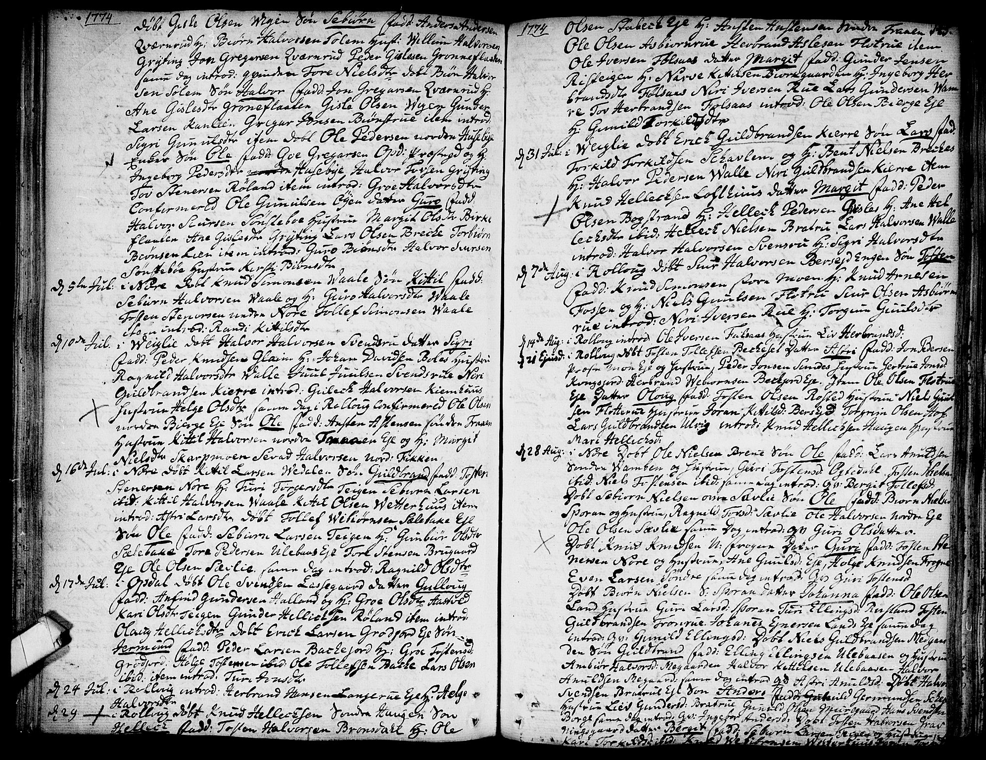 Rollag kirkebøker, SAKO/A-240/F/Fa/L0003: Ministerialbok nr. I 3, 1743-1778, s. 145
