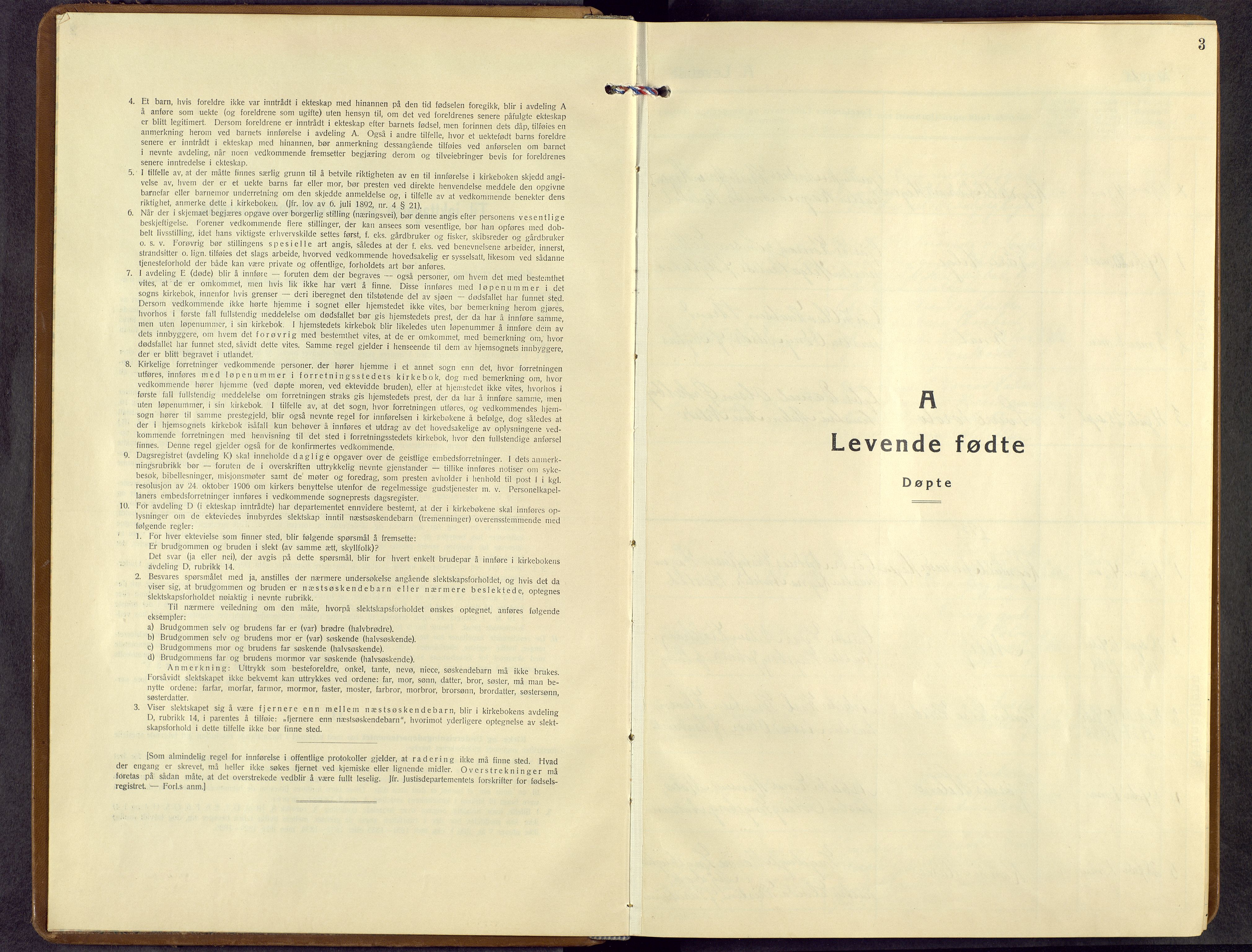 Kvikne prestekontor, SAH/PREST-064/H/Ha/Hab/L0007: Klokkerbok nr. 7, 1938-1965, s. 3