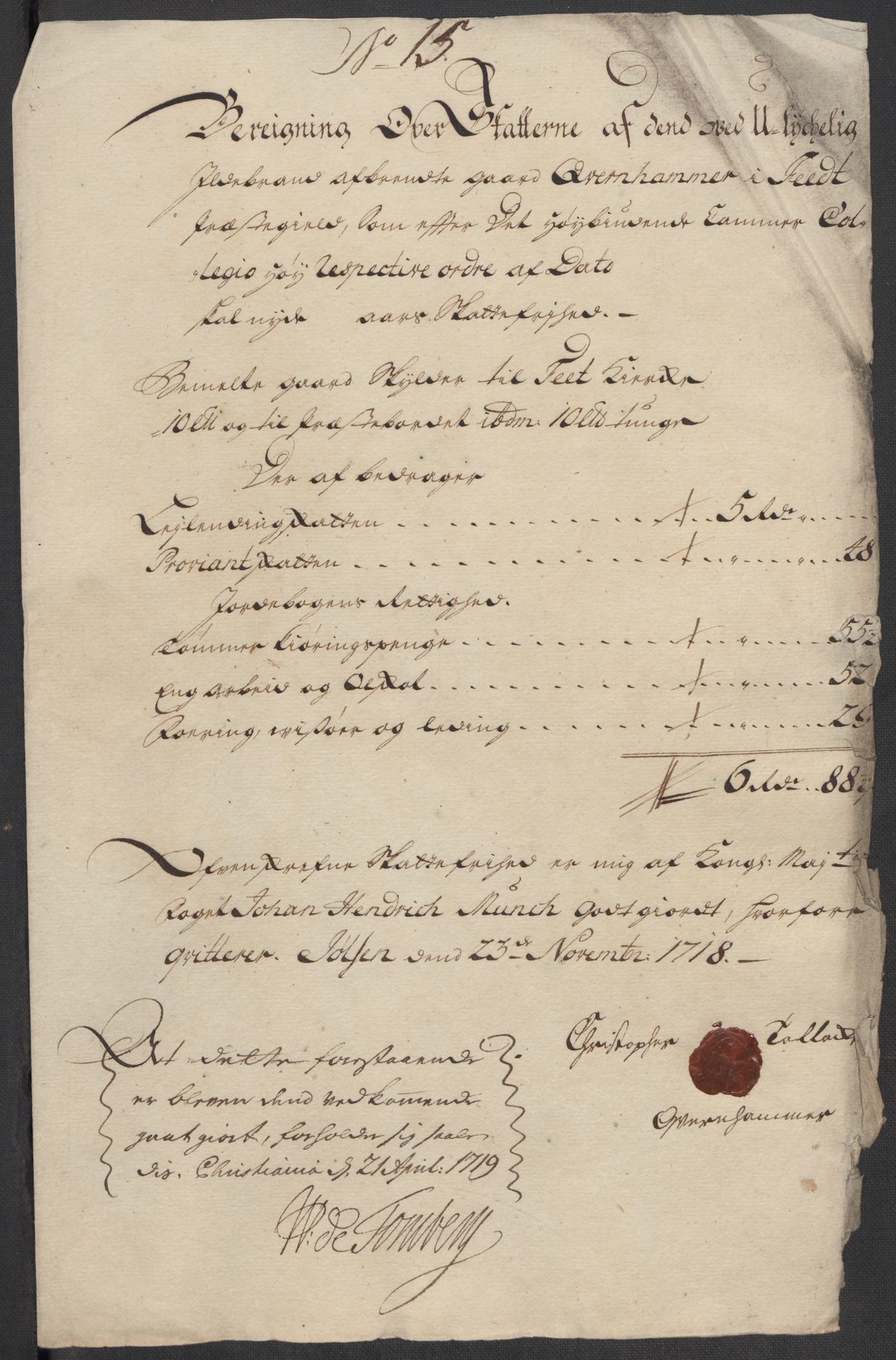 Rentekammeret inntil 1814, Reviderte regnskaper, Fogderegnskap, AV/RA-EA-4092/R11/L0600: Fogderegnskap Nedre Romerike, 1718, s. 266