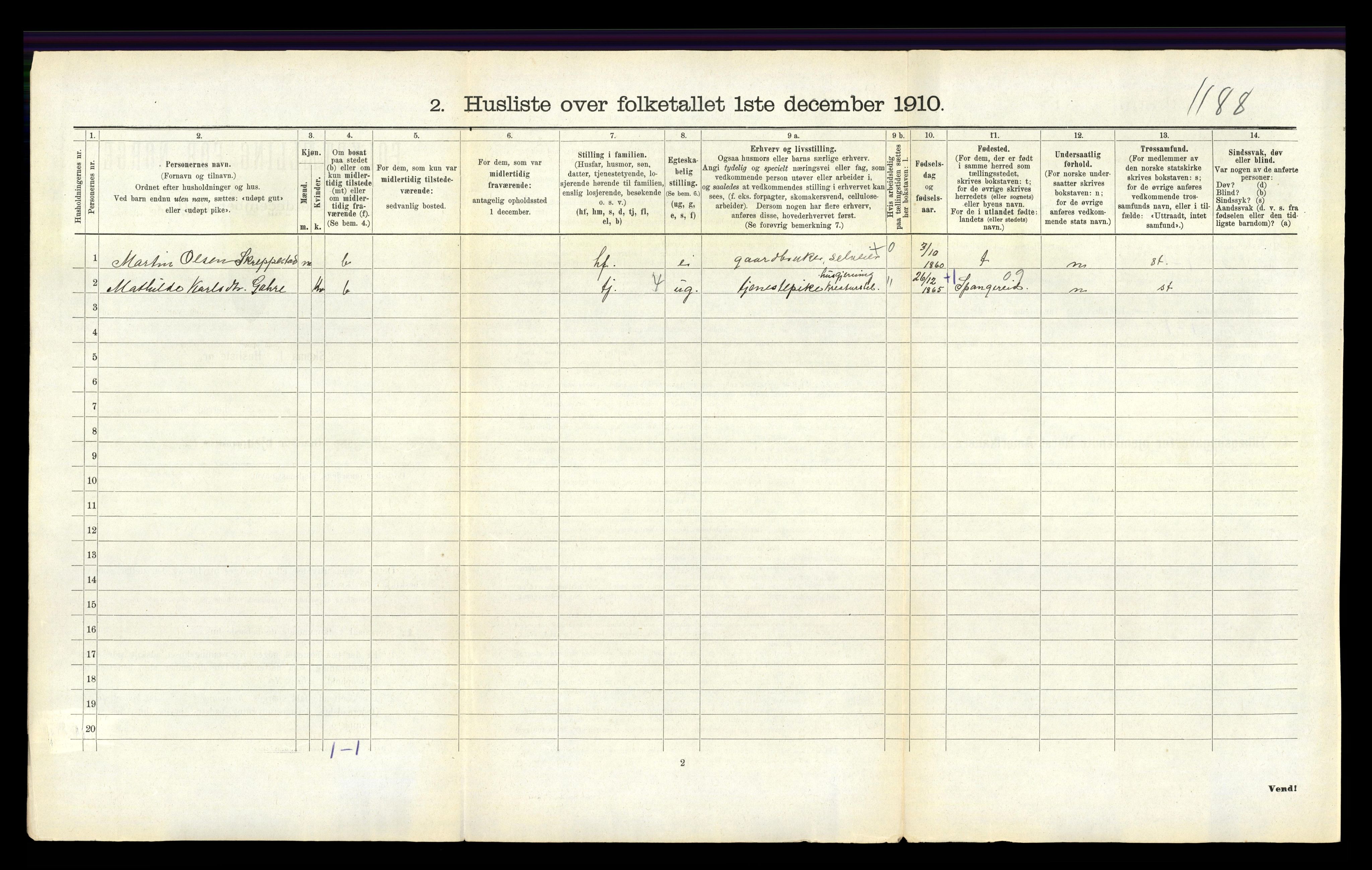 RA, Folketelling 1910 for 1020 Holum herred, 1910, s. 621