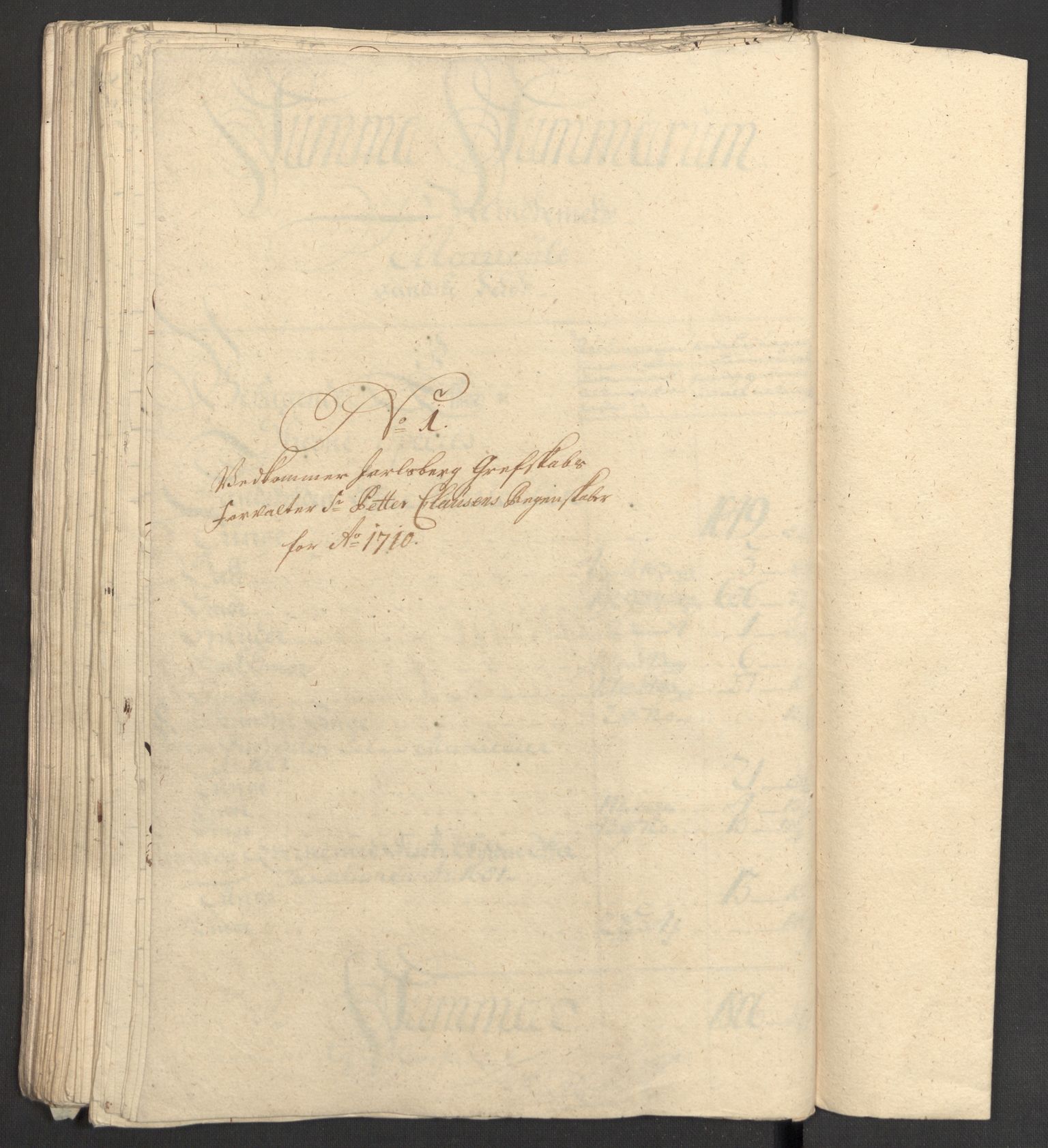 Rentekammeret inntil 1814, Reviderte regnskaper, Fogderegnskap, AV/RA-EA-4092/R32/L1875: Fogderegnskap Jarlsberg grevskap, 1710, s. 134