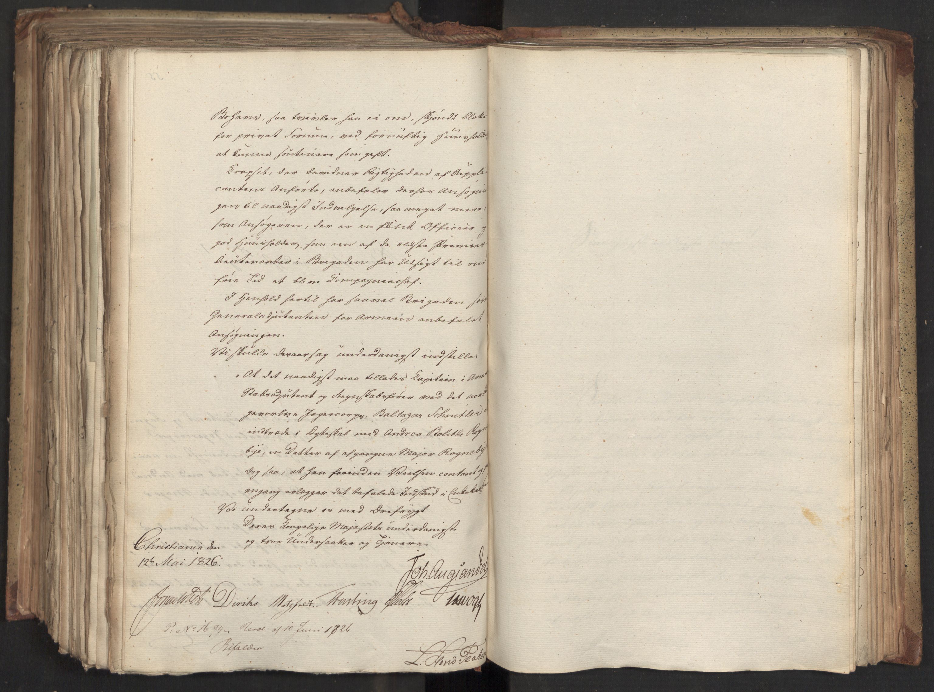 Statsrådsavdelingen i Stockholm, AV/RA-S-1003/D/Da/L0046: Regjeringsinnstillinger nr. 3308-3500, 1826, s. 397