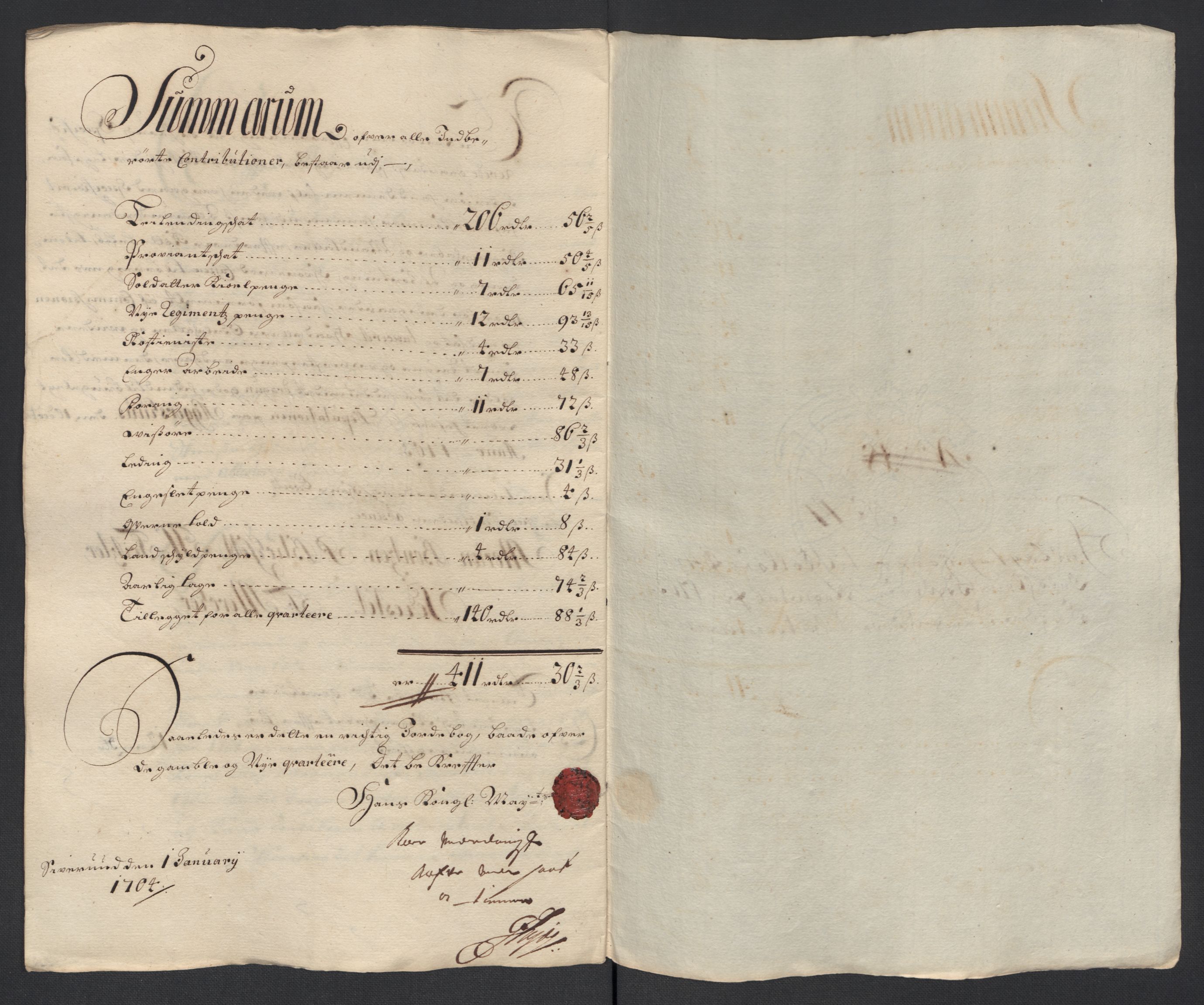 Rentekammeret inntil 1814, Reviderte regnskaper, Fogderegnskap, AV/RA-EA-4092/R13/L0841: Fogderegnskap Solør, Odal og Østerdal, 1703, s. 286