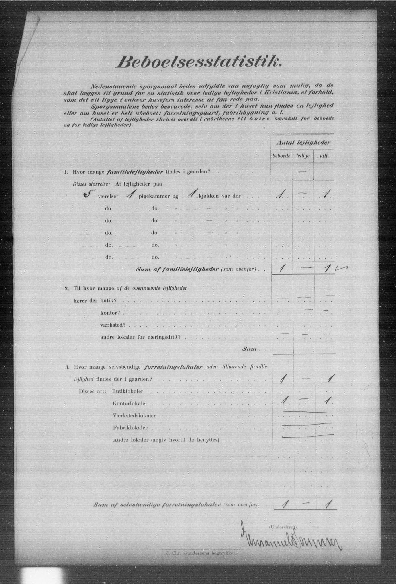 OBA, Kommunal folketelling 31.12.1903 for Kristiania kjøpstad, 1903, s. 21227