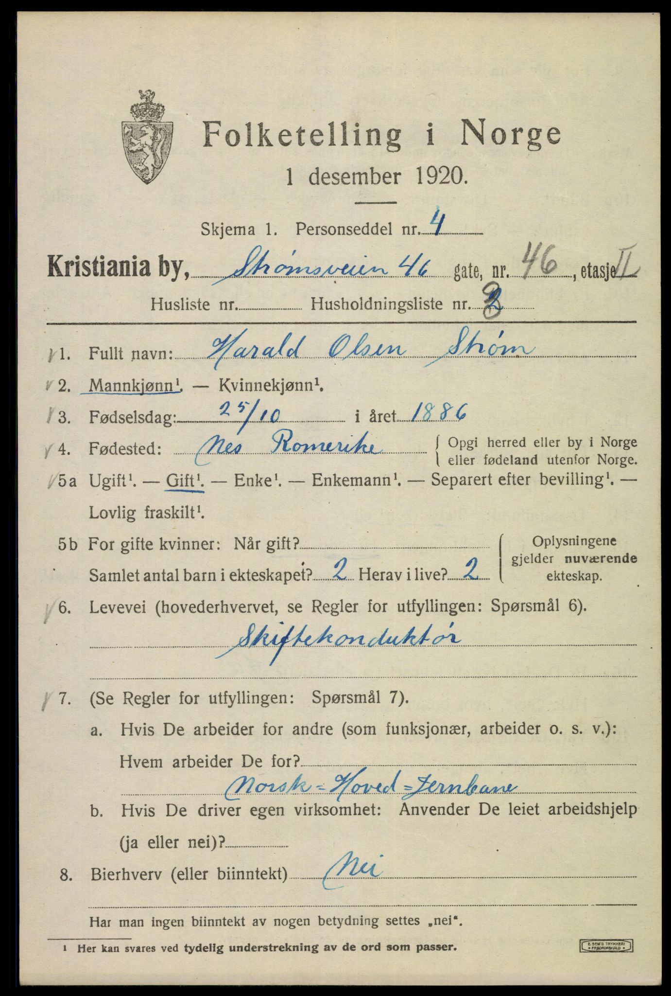 SAO, Folketelling 1920 for 0301 Kristiania kjøpstad, 1920, s. 553041