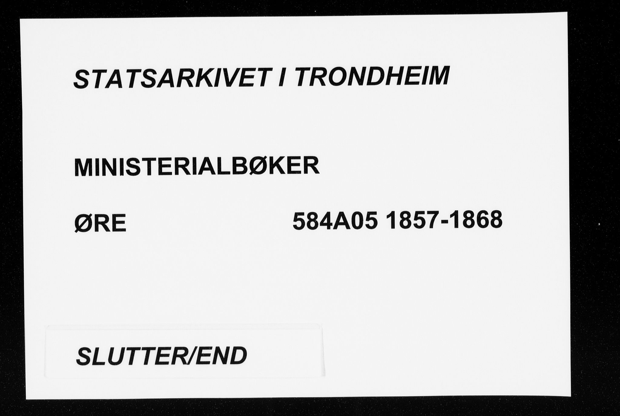 Ministerialprotokoller, klokkerbøker og fødselsregistre - Møre og Romsdal, AV/SAT-A-1454/584/L0965: Ministerialbok nr. 584A05, 1857-1868