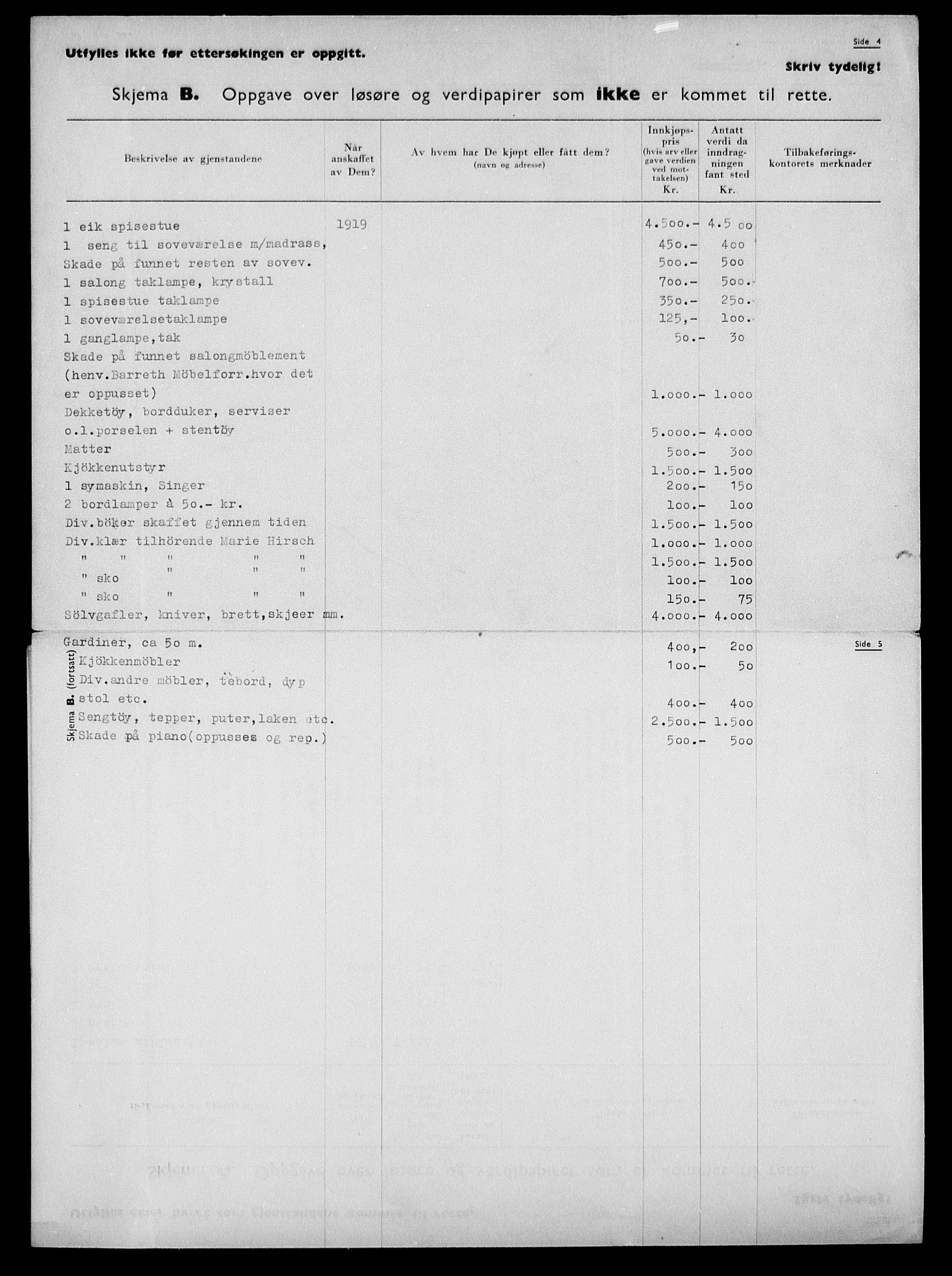 Justisdepartementet, Tilbakeføringskontoret for inndratte formuer, AV/RA-S-1564/H/Hc/Hca/L0896: --, 1945-1947, s. 268