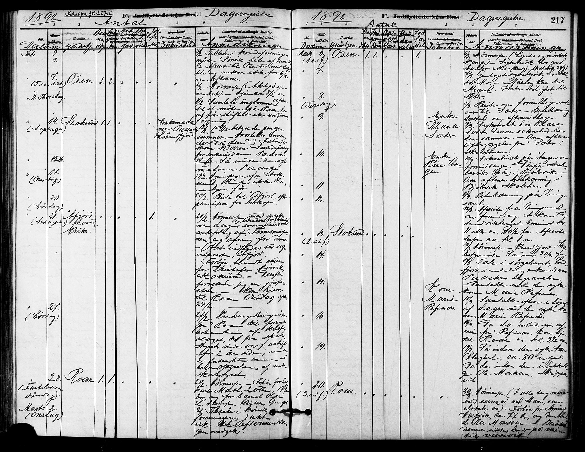 Ministerialprotokoller, klokkerbøker og fødselsregistre - Sør-Trøndelag, AV/SAT-A-1456/657/L0707: Ministerialbok nr. 657A08, 1879-1893, s. 217