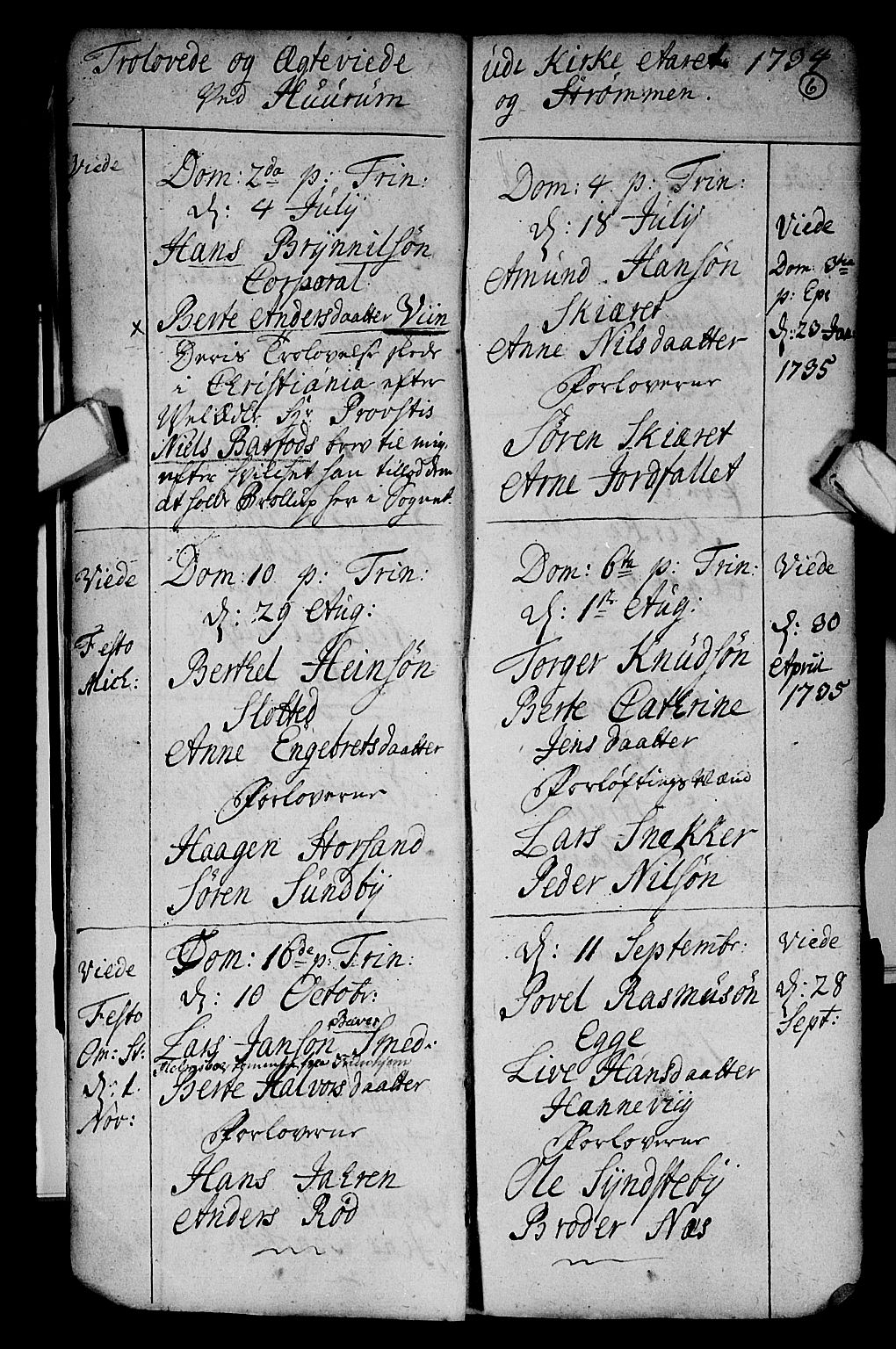 Hurum kirkebøker, AV/SAKO-A-229/F/Fa/L0003: Ministerialbok nr. 3, 1733-1757, s. 6