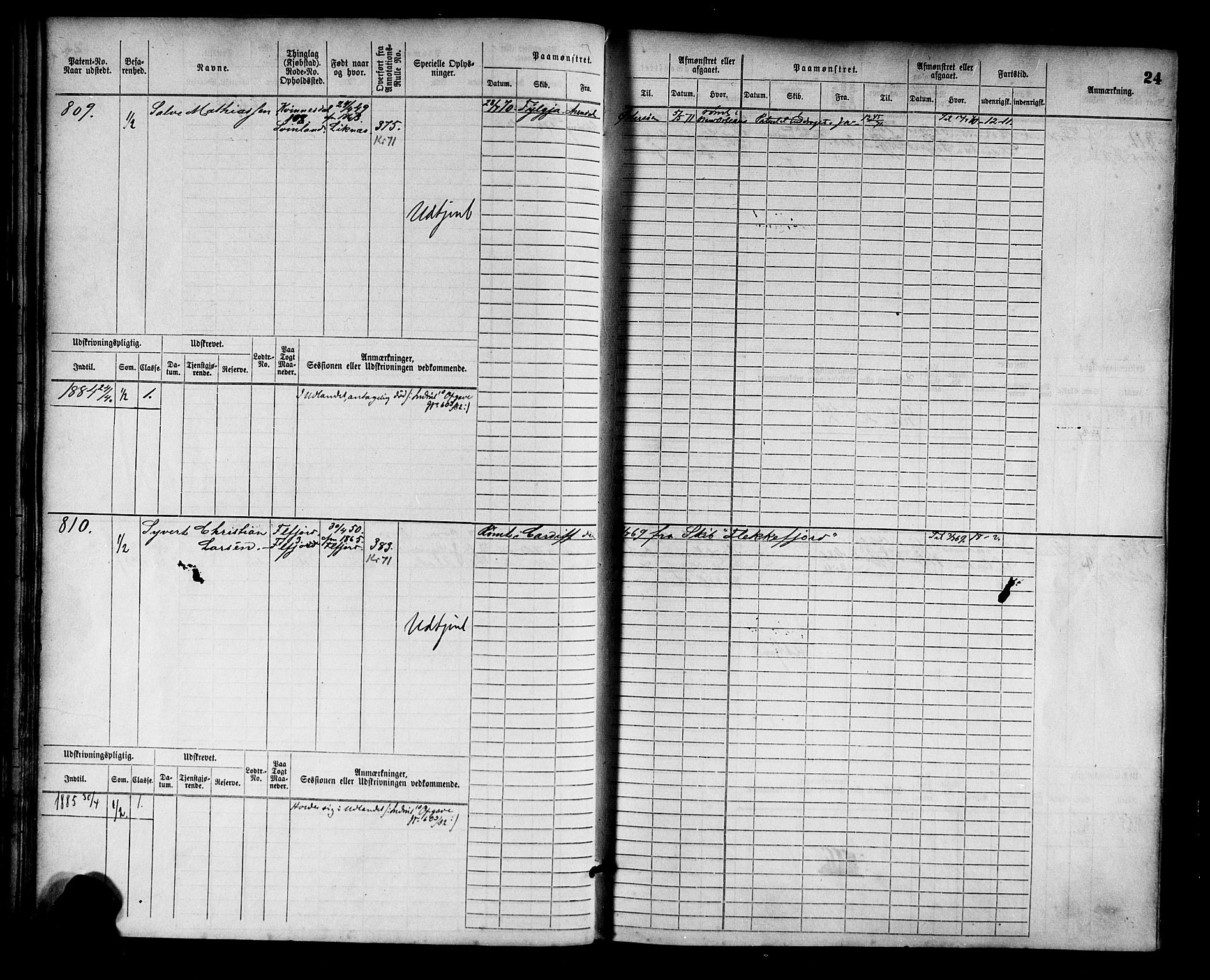 Flekkefjord mønstringskrets, AV/SAK-2031-0018/F/Fb/L0002: Hovedrulle nr 765-1514, N-5, 1868-1900, s. 25