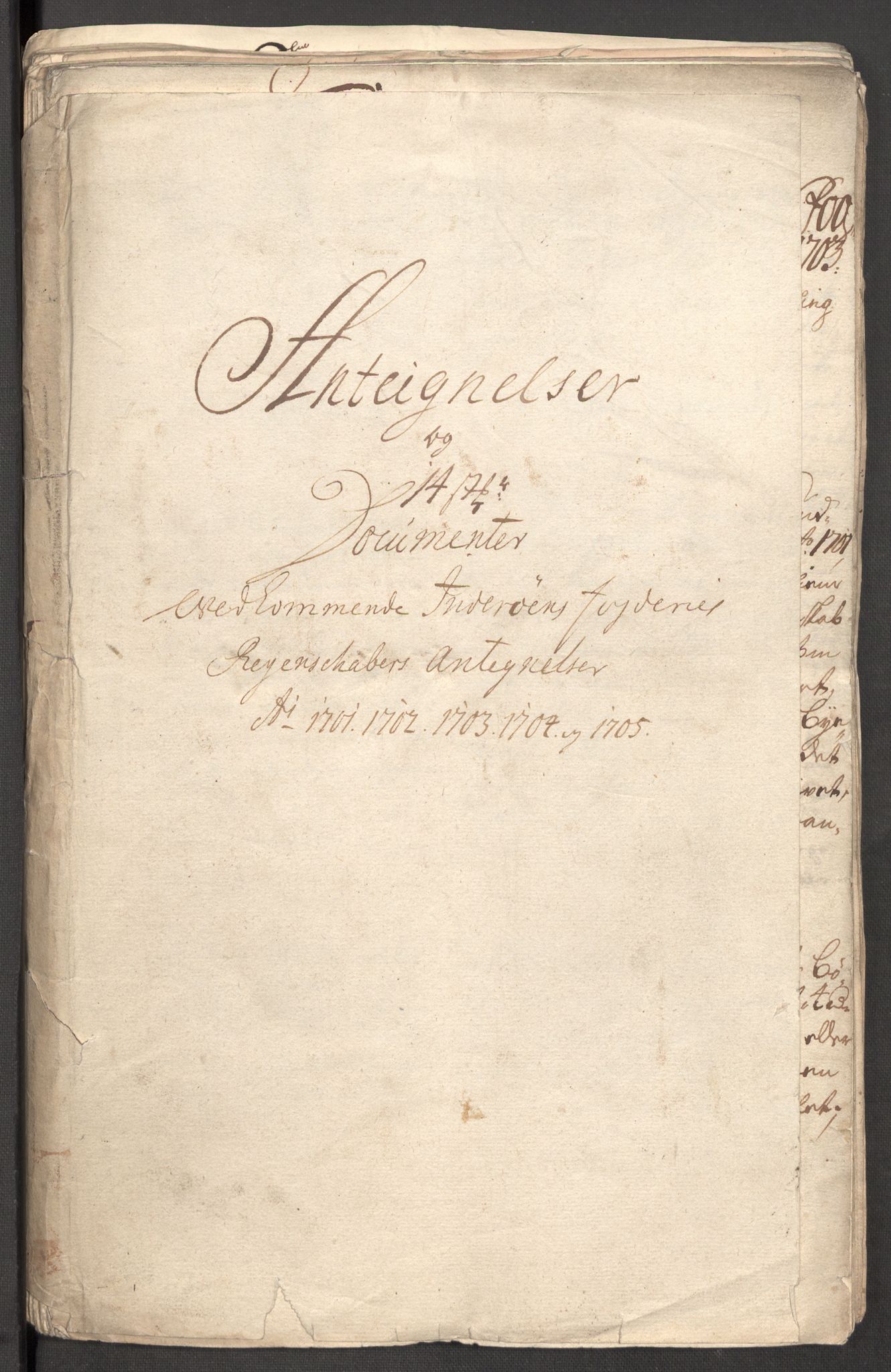 Rentekammeret inntil 1814, Reviderte regnskaper, Fogderegnskap, RA/EA-4092/R63/L4314: Fogderegnskap Inderøy, 1705, s. 219