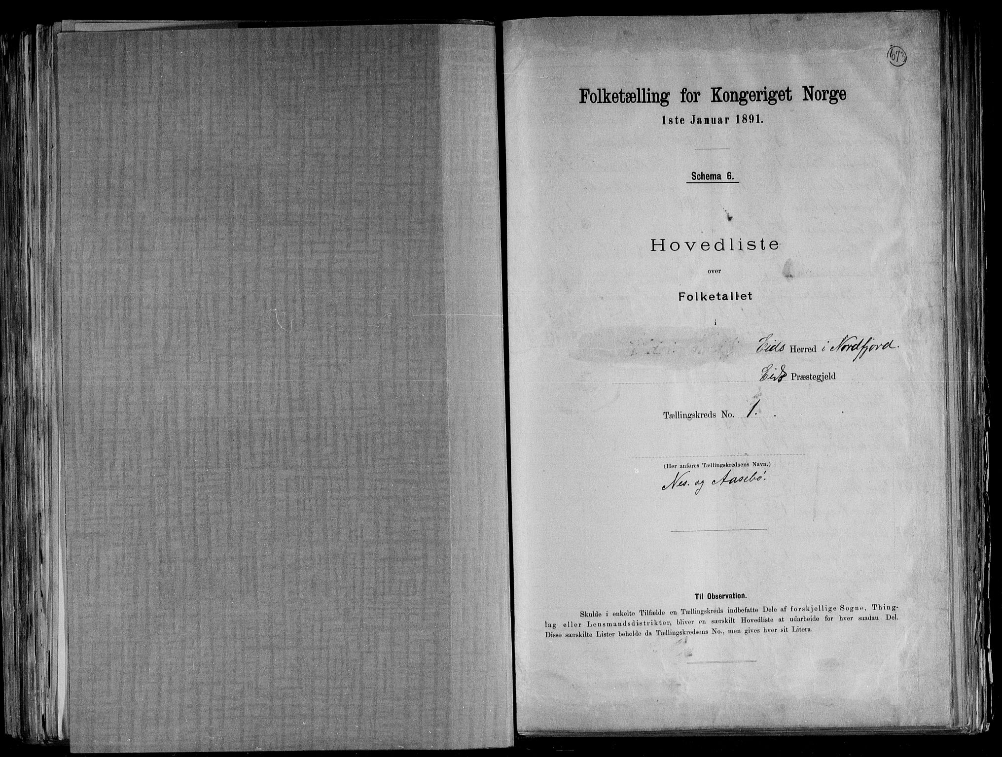 RA, Folketelling 1891 for 1443 Eid herred, 1891, s. 12