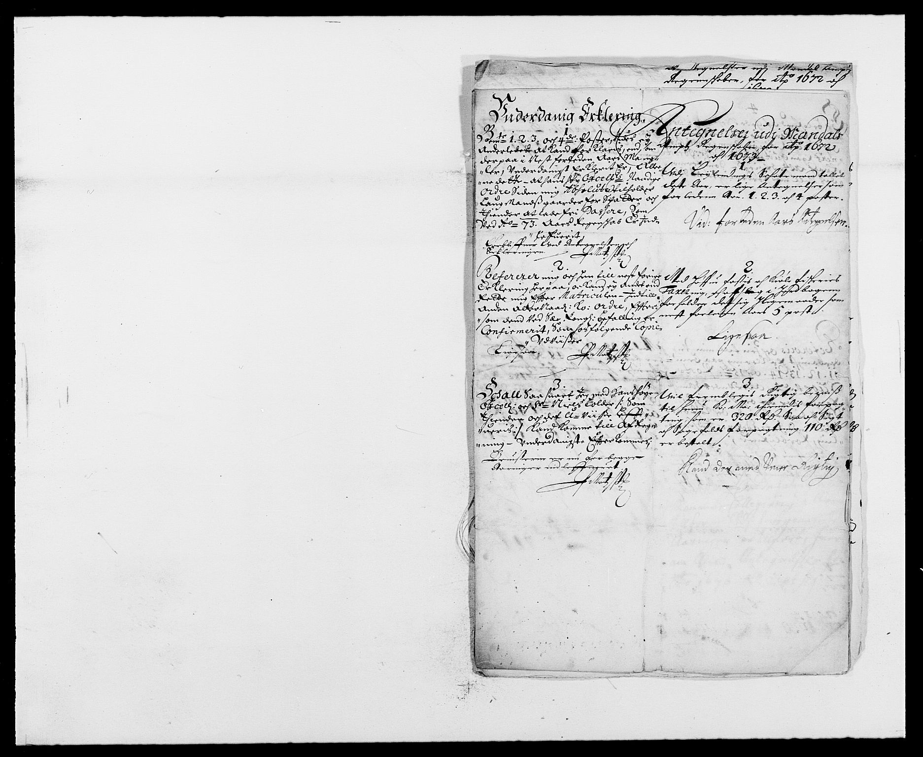 Rentekammeret inntil 1814, Reviderte regnskaper, Fogderegnskap, RA/EA-4092/R42/L2539: Mandal fogderi, 1671-1675, s. 162