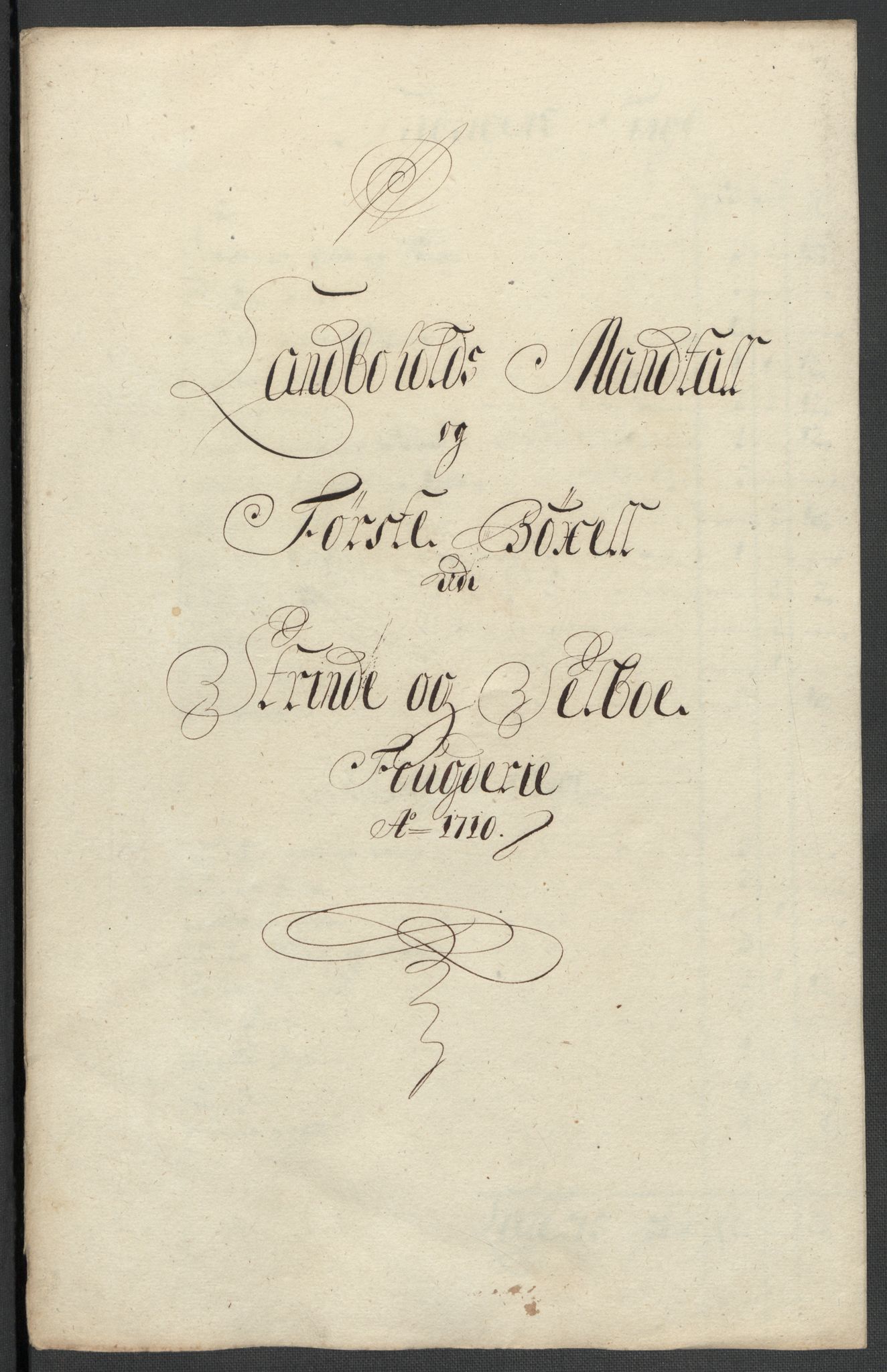 Rentekammeret inntil 1814, Reviderte regnskaper, Fogderegnskap, RA/EA-4092/R61/L4111: Fogderegnskap Strinda og Selbu, 1709-1710, s. 407