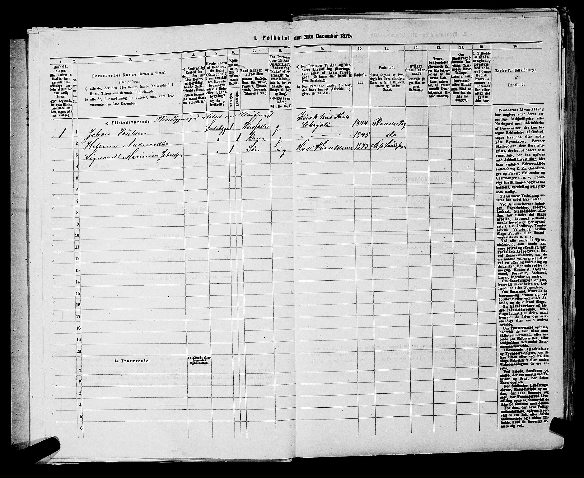 RA, Folketelling 1875 for 0194L Moss prestegjeld, Moss landsokn, 1875, s. 25