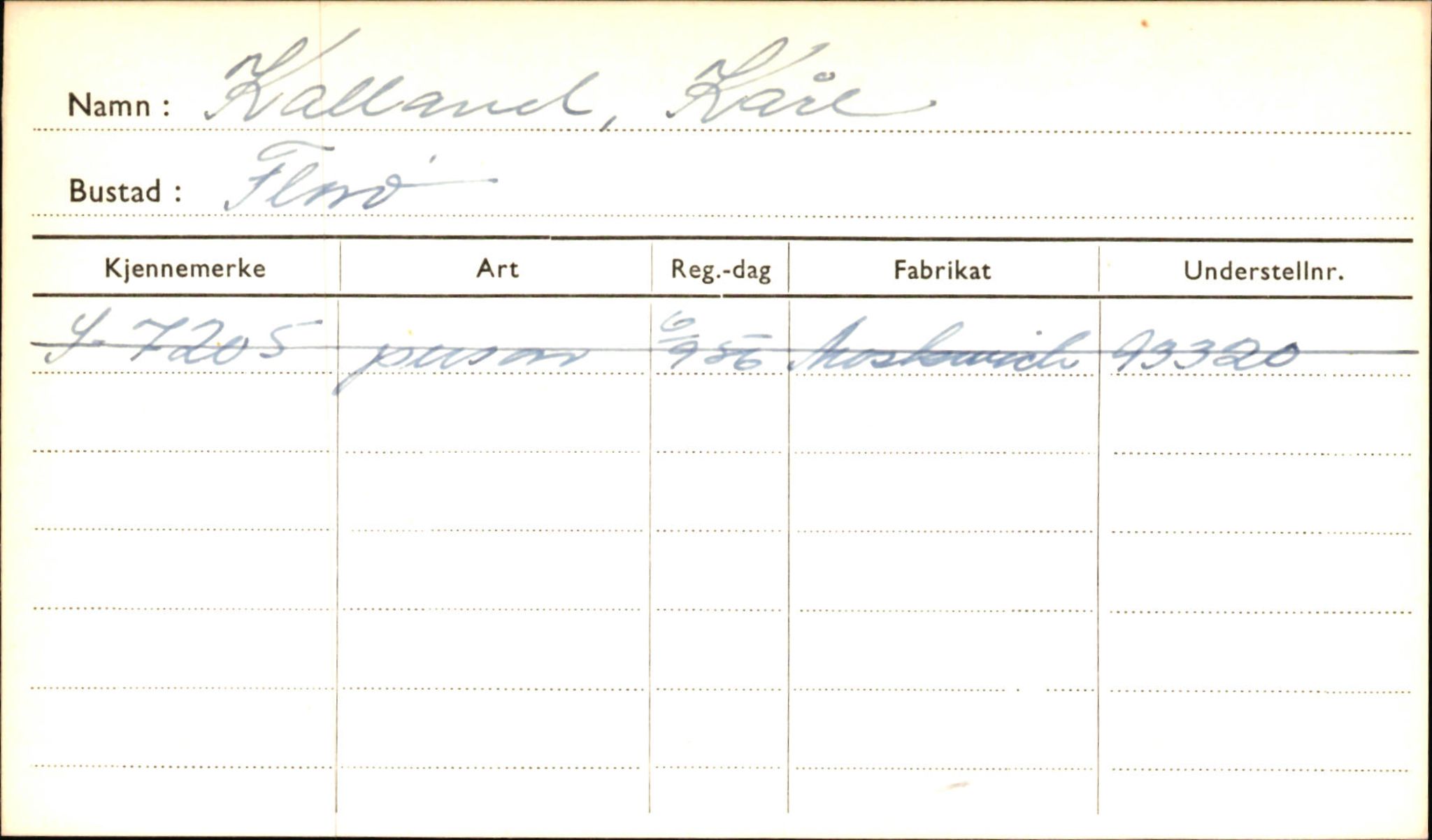 Statens vegvesen, Sogn og Fjordane vegkontor, AV/SAB-A-5301/4/F/L0001B: Eigarregister Fjordane til 1.6.1961, 1930-1961, s. 37