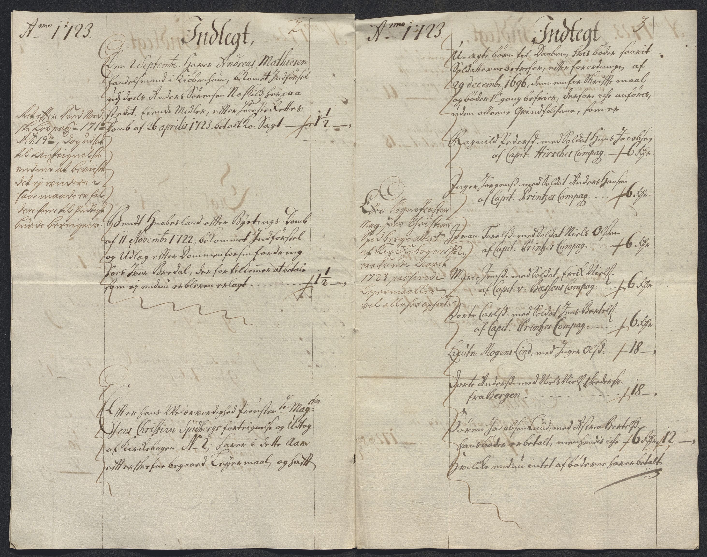 Rentekammeret inntil 1814, Reviderte regnskaper, Byregnskaper, RA/EA-4066/R/Rm/L0286: [M19] Sikt og sakefall, 1719-1727, s. 219