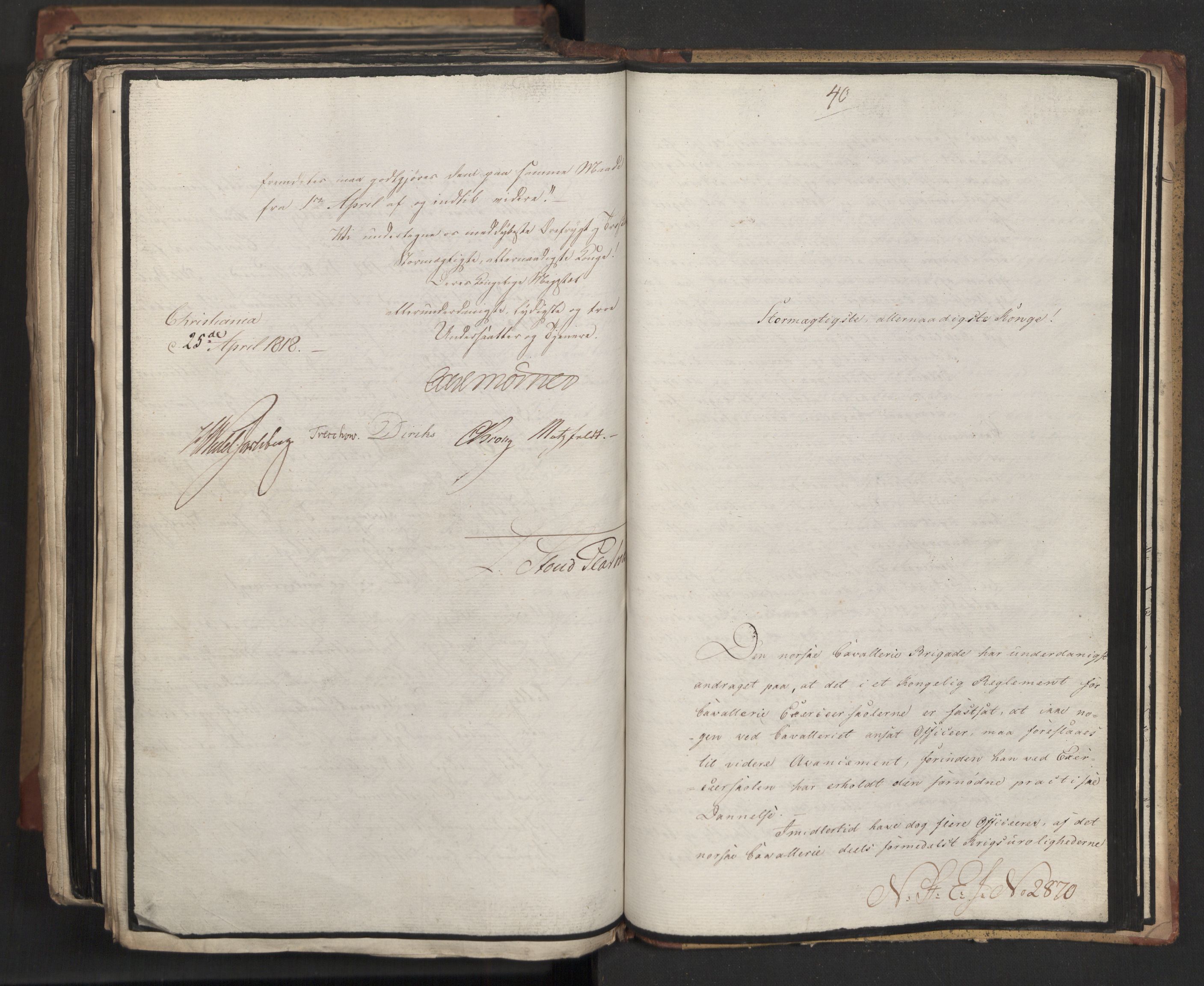 Statsrådsavdelingen i Stockholm, AV/RA-S-1003/D/Da/L0013: Regjeringsinnstillinger nr. 2761-2889, 1818, s. 574