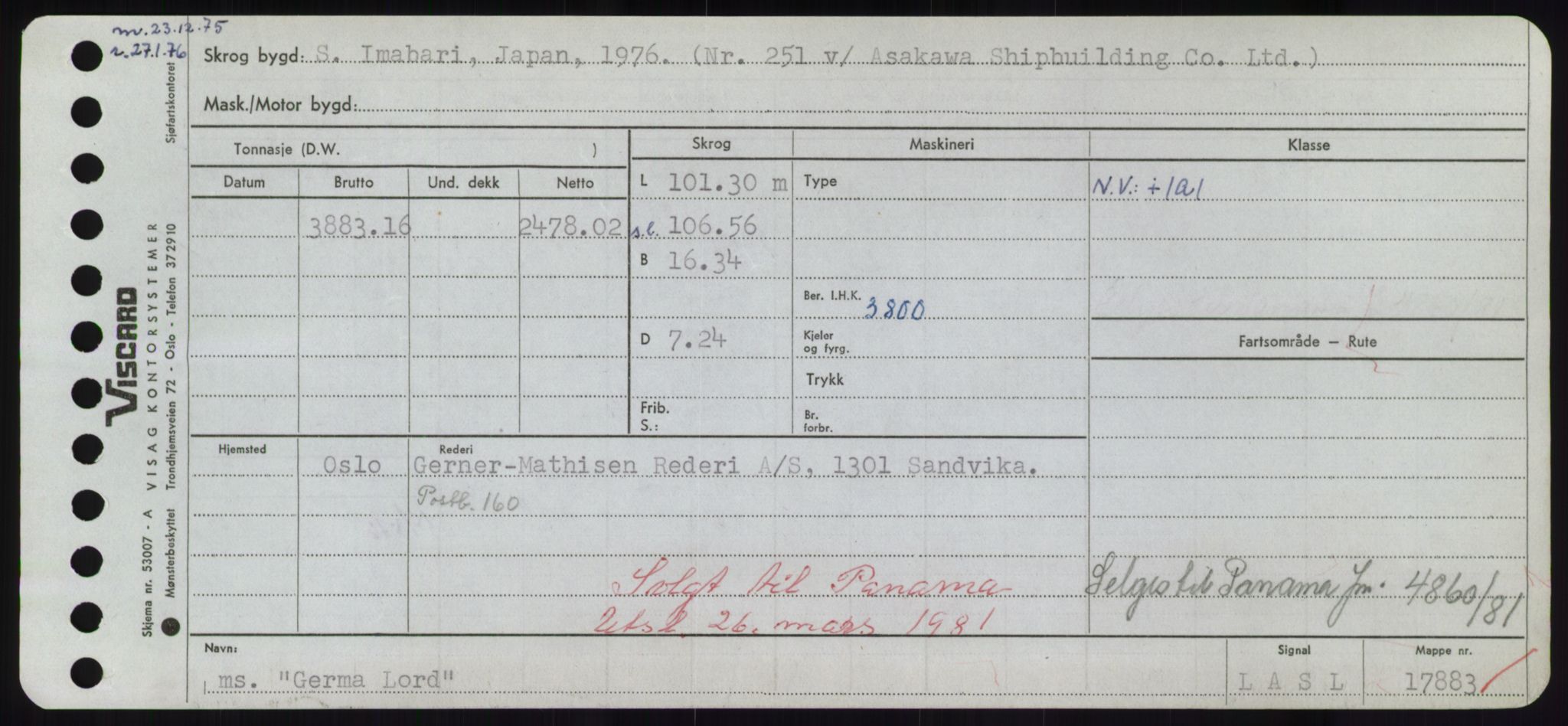 Sjøfartsdirektoratet med forløpere, Skipsmålingen, AV/RA-S-1627/H/Hd/L0012: Fartøy, G-Glø, s. 289