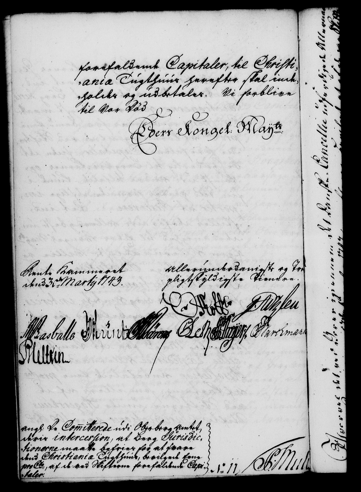 Rentekammeret, Kammerkanselliet, RA/EA-3111/G/Gf/Gfa/L0026: Norsk relasjons- og resolusjonsprotokoll (merket RK 52.26), 1743, s. 270