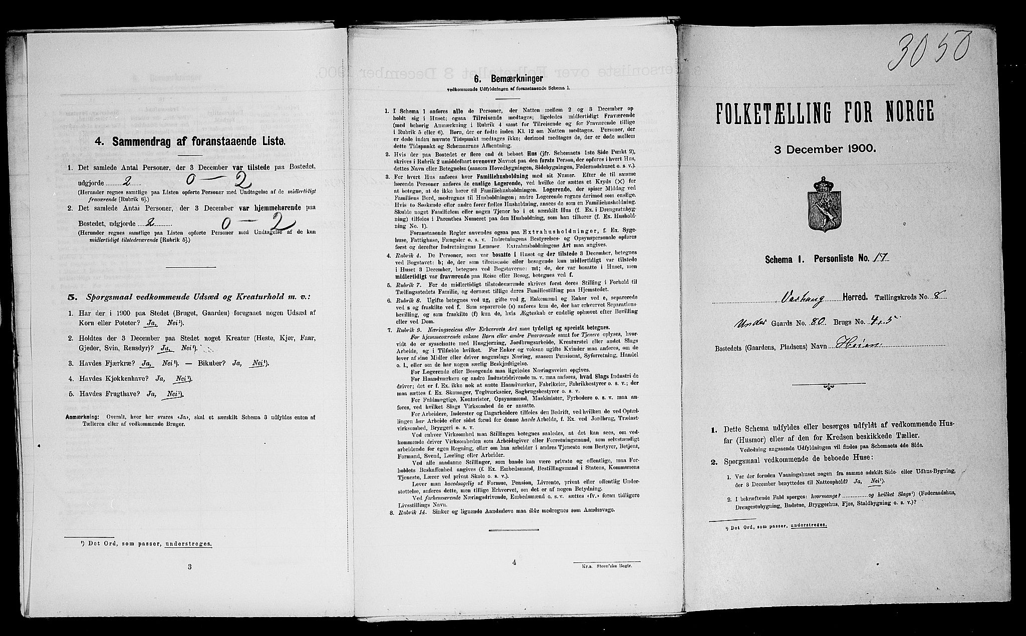 SAST, Folketelling 1900 for 1118 Varhaug herred, 1900, s. 608