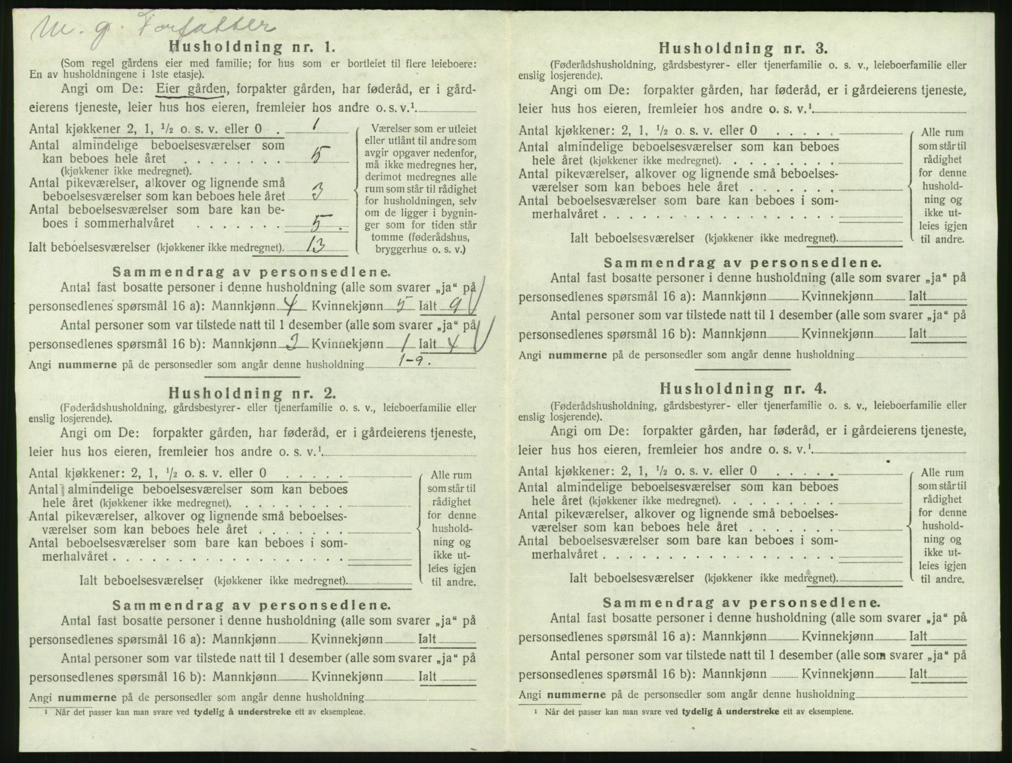 SAT, Folketelling 1920 for 1541 Veøy herred, 1920, s. 310