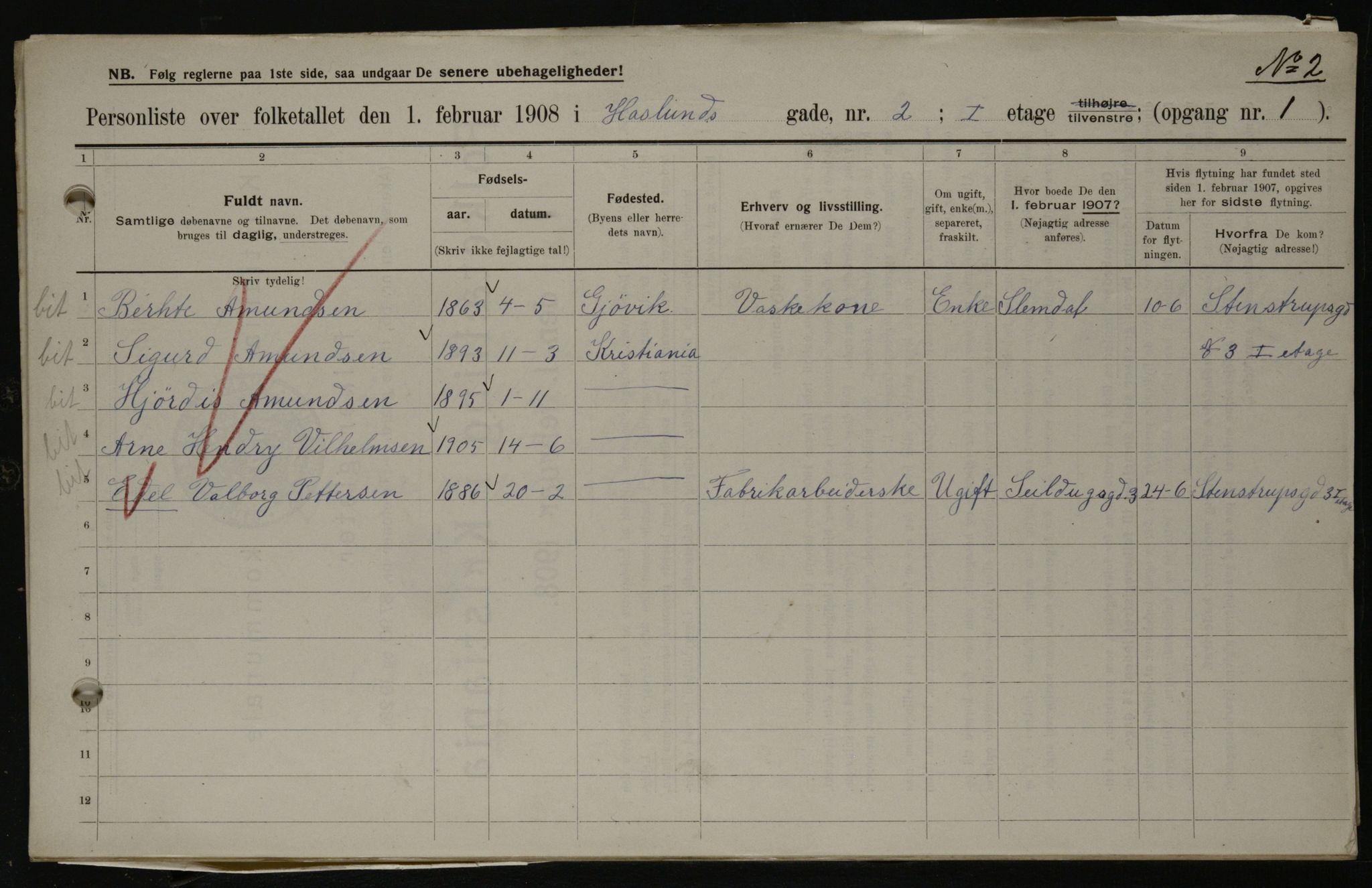 OBA, Kommunal folketelling 1.2.1908 for Kristiania kjøpstad, 1908, s. 24094