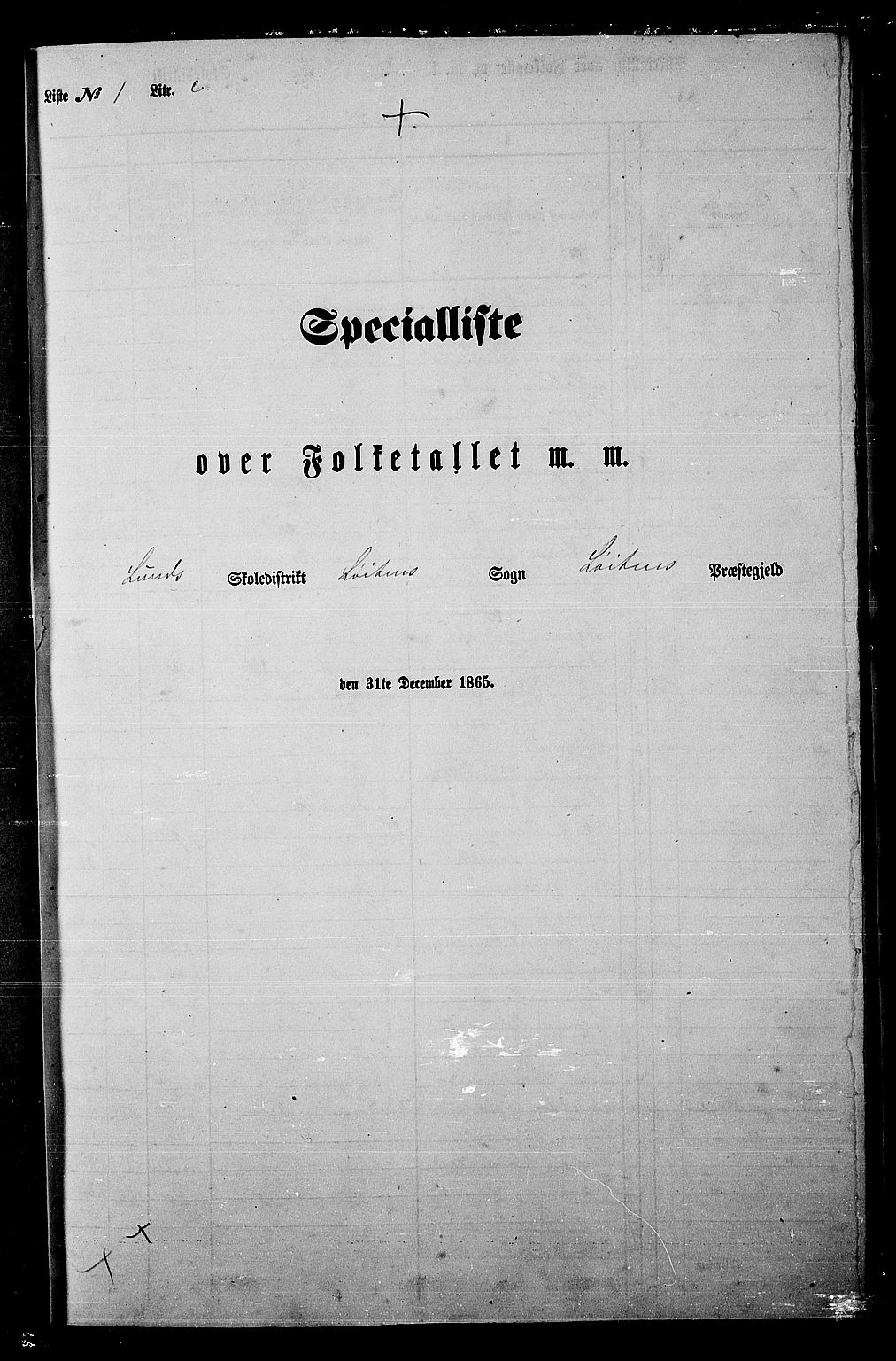RA, Folketelling 1865 for 0415P Løten prestegjeld, 1865, s. 39