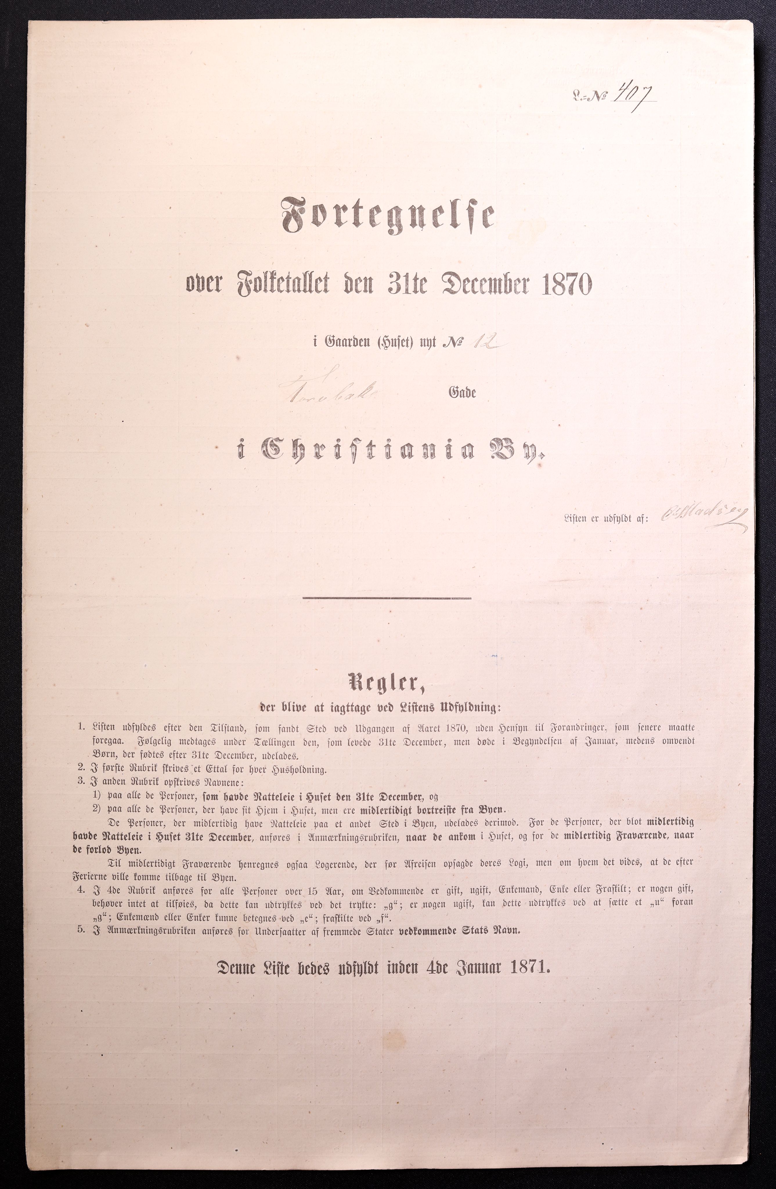 RA, Folketelling 1870 for 0301 Kristiania kjøpstad, 1870, s. 4360