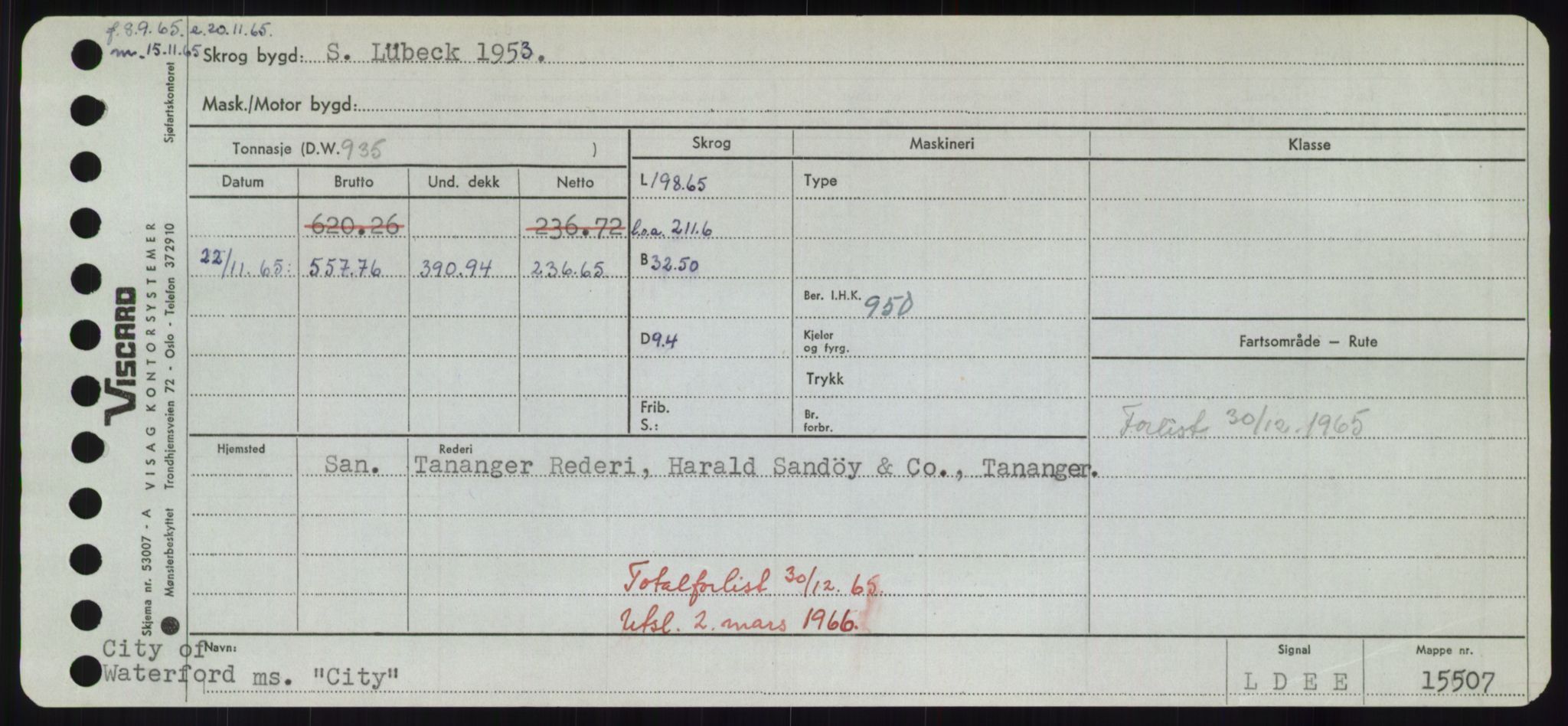 Sjøfartsdirektoratet med forløpere, Skipsmålingen, RA/S-1627/H/Hd/L0007: Fartøy, C, s. 159